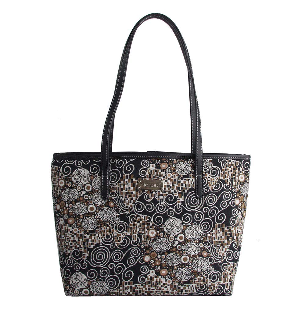 Signare Stylish Tapestry Shoulder Tote Bag for Women - Fashionable Work & Travel Purse | Perfect for Office Commute, Weekend Getaways & Daily Use