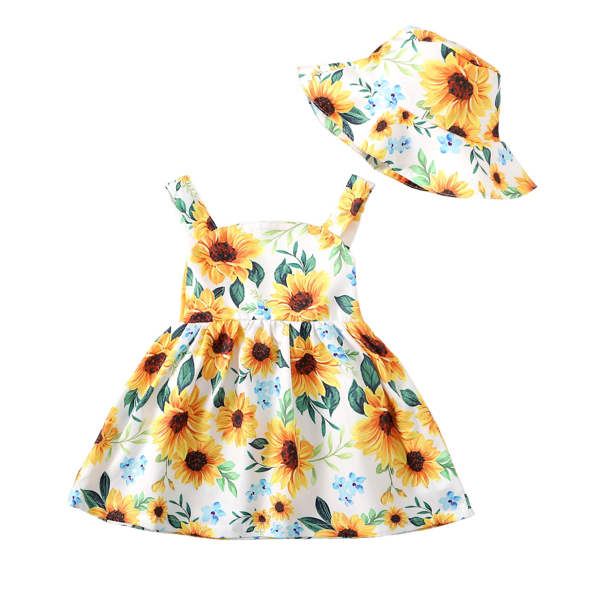 Newborn Baby Girl Dress - Toddler Halter Backless Sleeveless Floral Sundress | Summer Outfits for Infants & Girls | Perfect for Beach, Party & Photo Shoots