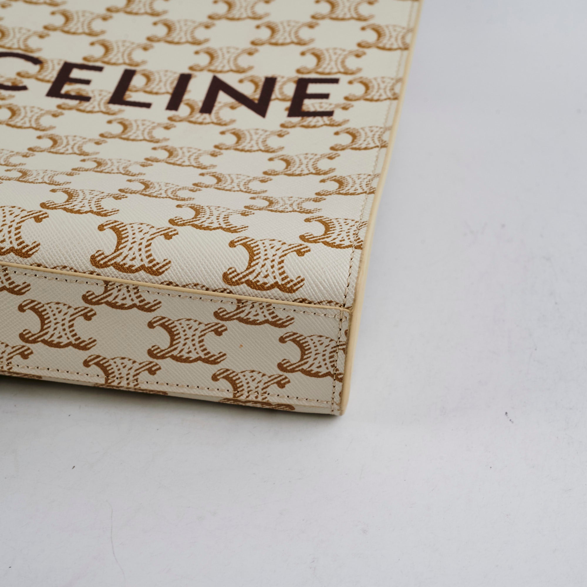 Celine Mini Vertical Cabas Canvas Logo Tote Bag - Luxury Designer Handbag for Women - Perfect for Work, Travel & Everyday Use