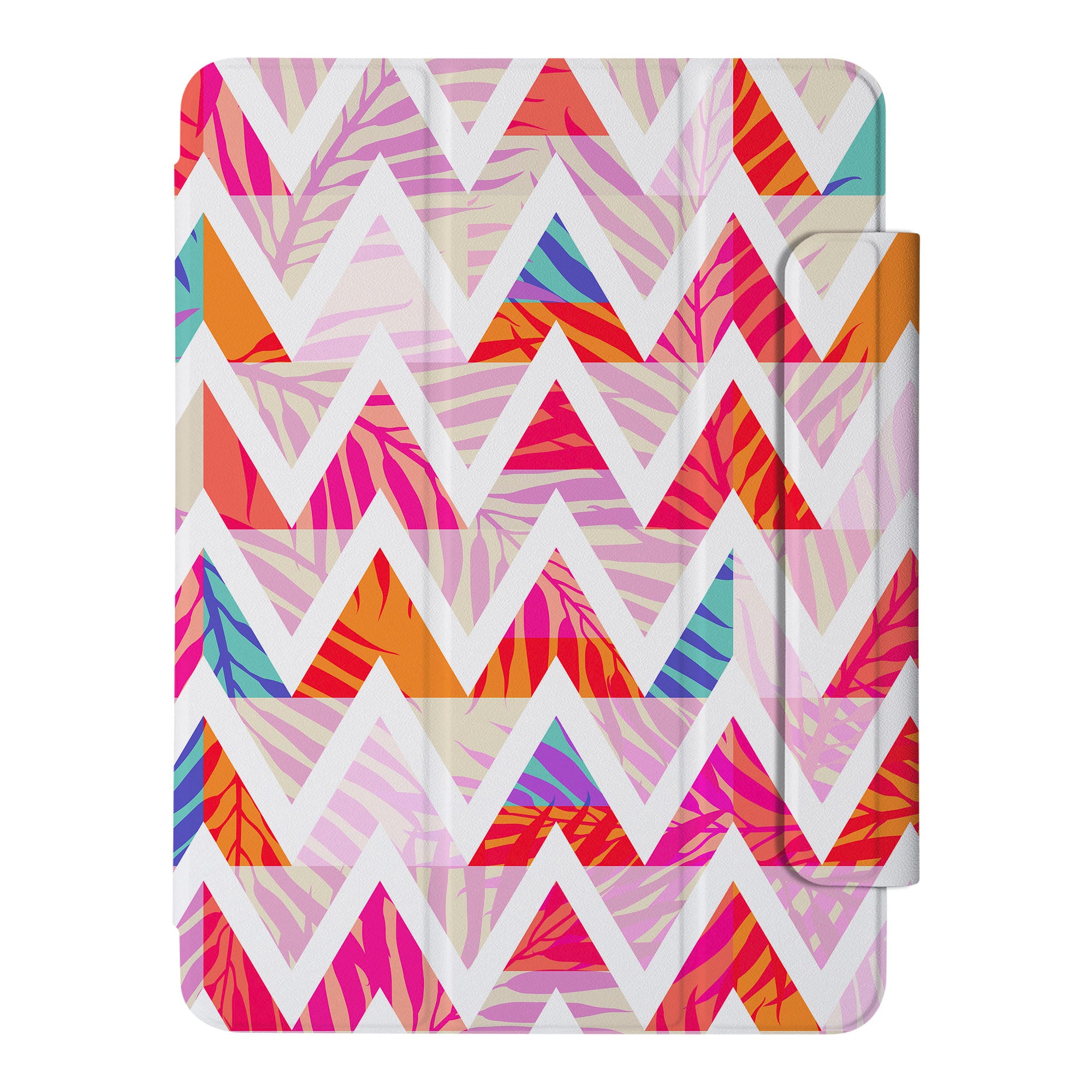 SlimFit iPad Case with Geometric Flower Design - Lightweight Protective Cover for iPad Air/Pro, Perfect for Work, Travel & Daily Use