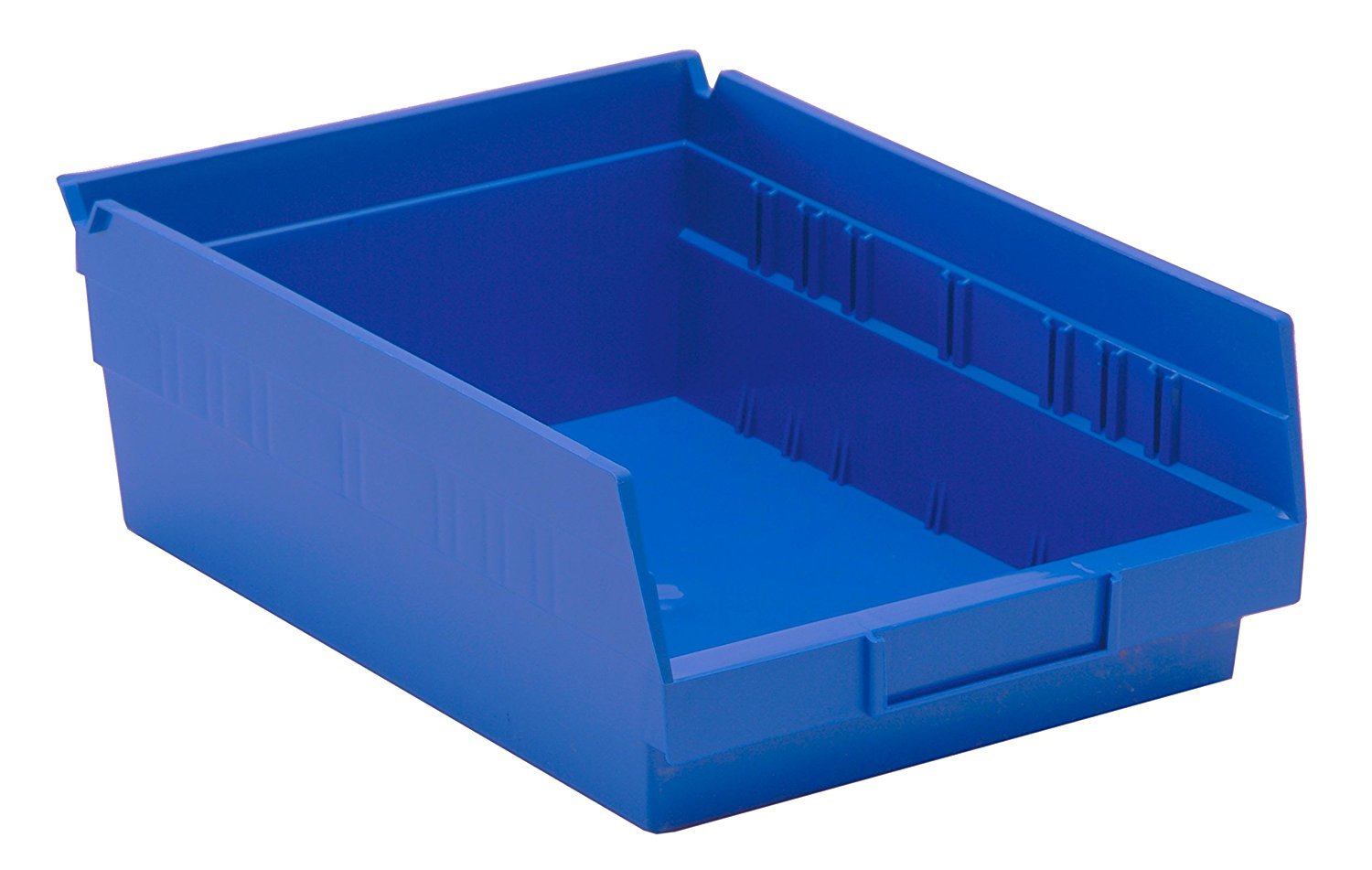 Quantum Storage Systems 8-Pack Blue Plastic Shelf Bins - 11.625