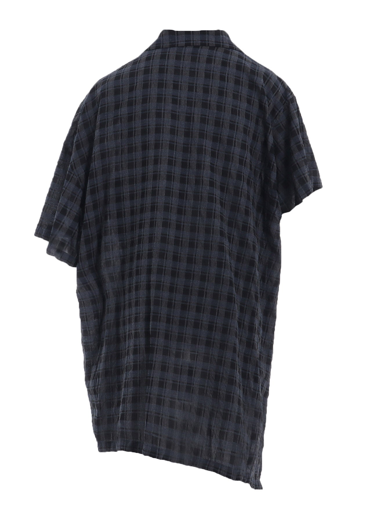 Stylish Cotton Cupro Mini Plaid Asymmetric Shirt for Women | Trendy Oversized Button Down Blouse | Perfect for Casual Outfits, Office Wear & Date Nights