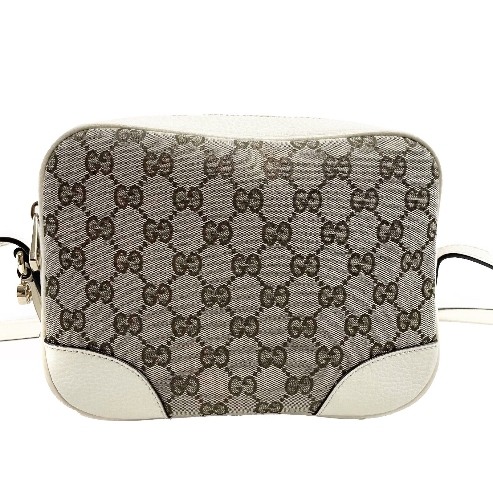 Gucci Pristine Bree GG Canvas Ivory Disco Crossbody Bag - Guccissima Beige/White Leather Shoulder Purse for Women | Perfect for Parties, Date Nights & Travel Accessories