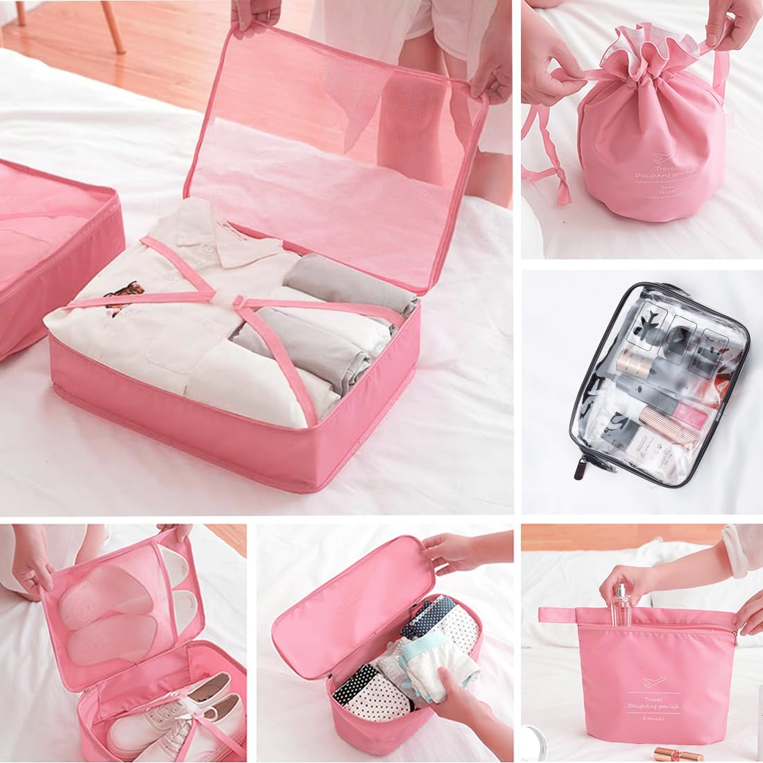 9-Piece Packing Cubes Set for Travel - Lightweight Luggage Organizer Bags for Carry-On Suitcases | Perfect for Business Trips, Vacations & Weekend Getaways