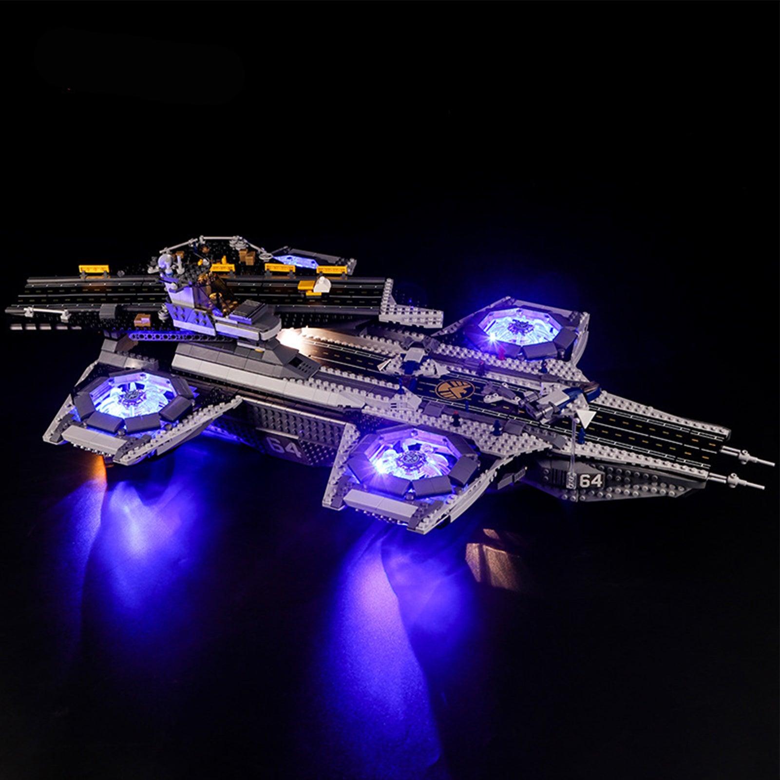 Best Light Kit for LEGO Super Heroes The Shield Helicarrier 76042 - DIY Lighting Set for LEGO Models - Perfect for Display & Nighttime Showcase