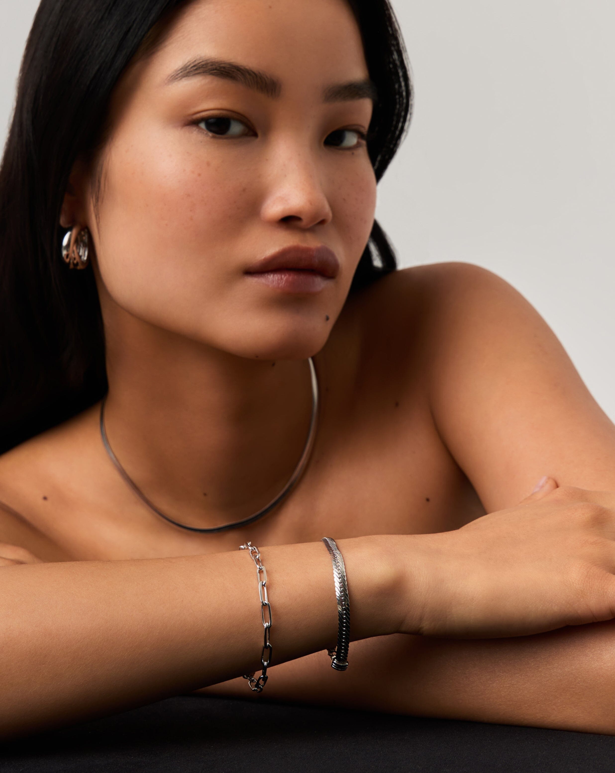 Classic Mini Paperclip Chain Bracelet - Silver Plated Jewelry for Women | Trendy Layering Bracelet for Everyday Wear & Gift Giving
