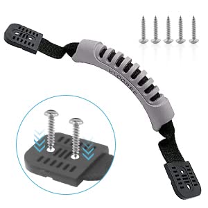 HLOGREE Kayak Handles 2/4 Pack - Heavy Duty Kayak Carry Handles with Stainless Steel Rivets, Replacement Kayak Handles for Emotion, Pelican, Hobie, Lifetime, Sit-on-Top, Ocean & Wilderness Kayaks - Perfect for Easy Transport & Storage of Fishing & Recreational Kayaks