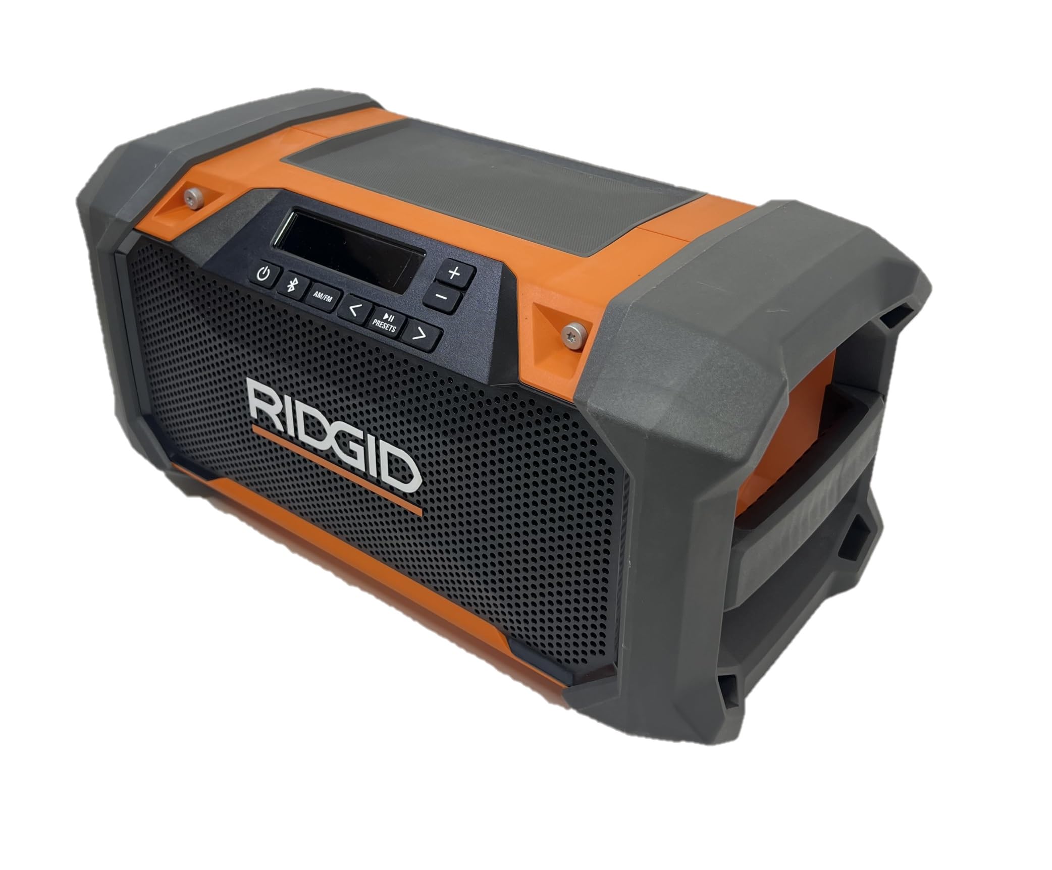 RIDGID 18V Hybrid Jobsite Radio with Bluetooth Technology (Tool Only) R84089B - Portable Worksite Speaker for Construction, Garage & Outdoor Use