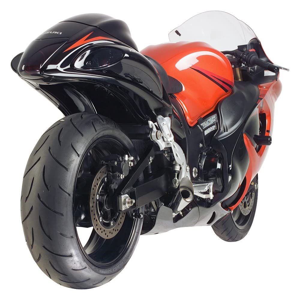 60802-1103 ABS Undertail with License Plate Light - Motorcycle Rear Fender for Harley, Honda, Yamaha - Perfect for Custom Bike Builds & Night Riding Safety