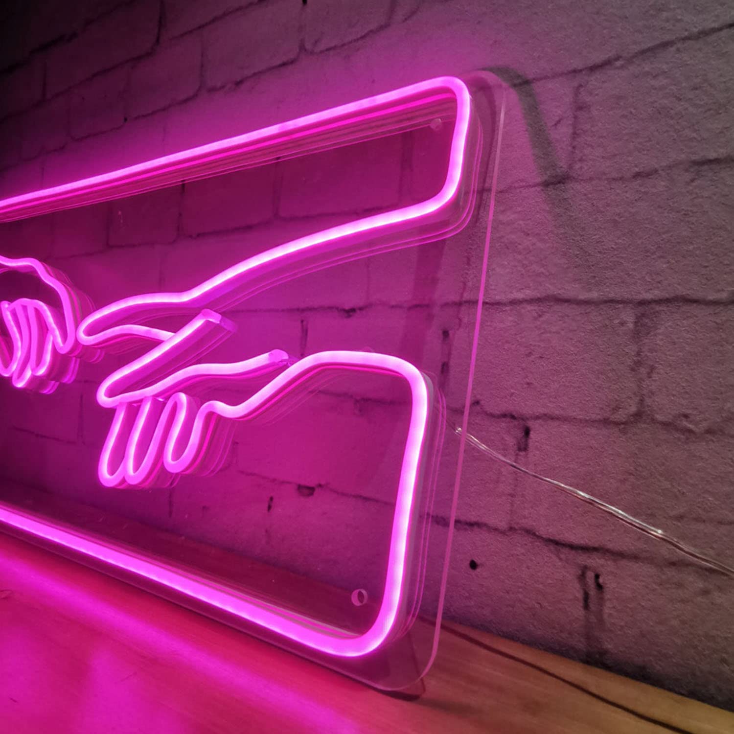 Custom LED Neon Light Signs - Pink Wall Decor for Bedroom, Bar, Office, Wedding & Party | Energy-Efficient & Durable for Home, Cafe, Hotel & Club Decorations
