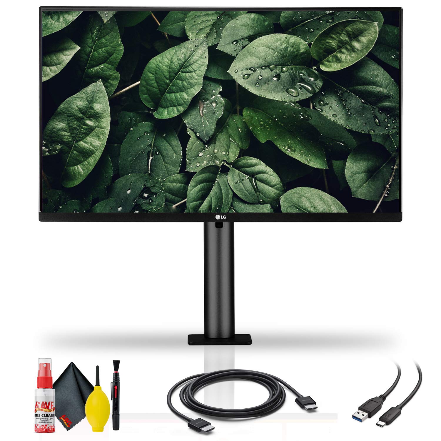 LG 27QN880-B 27-Inch QHD IPS Monitor with Ergo Stand - FreeSync, HDMI & USB-C Cables Included - Perfect for Home Office, Gaming, and Graphic Design