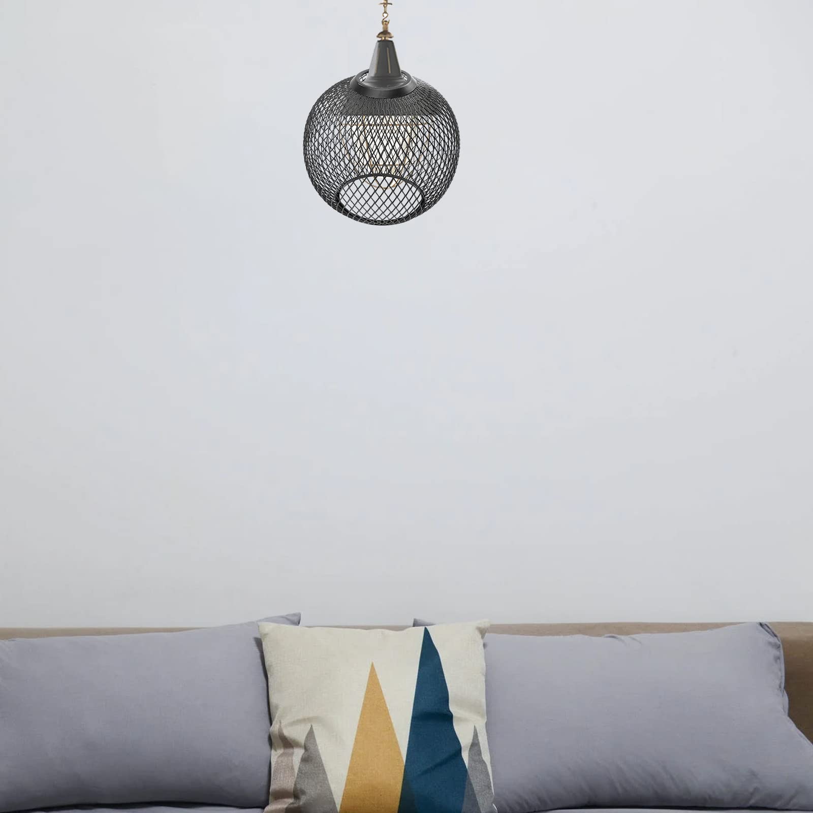 Decorative Hollow-Out Iron Lampshade - Spherical Light Cover for Bedroom, Living Room & Office - Creative Lamp Shade Decor