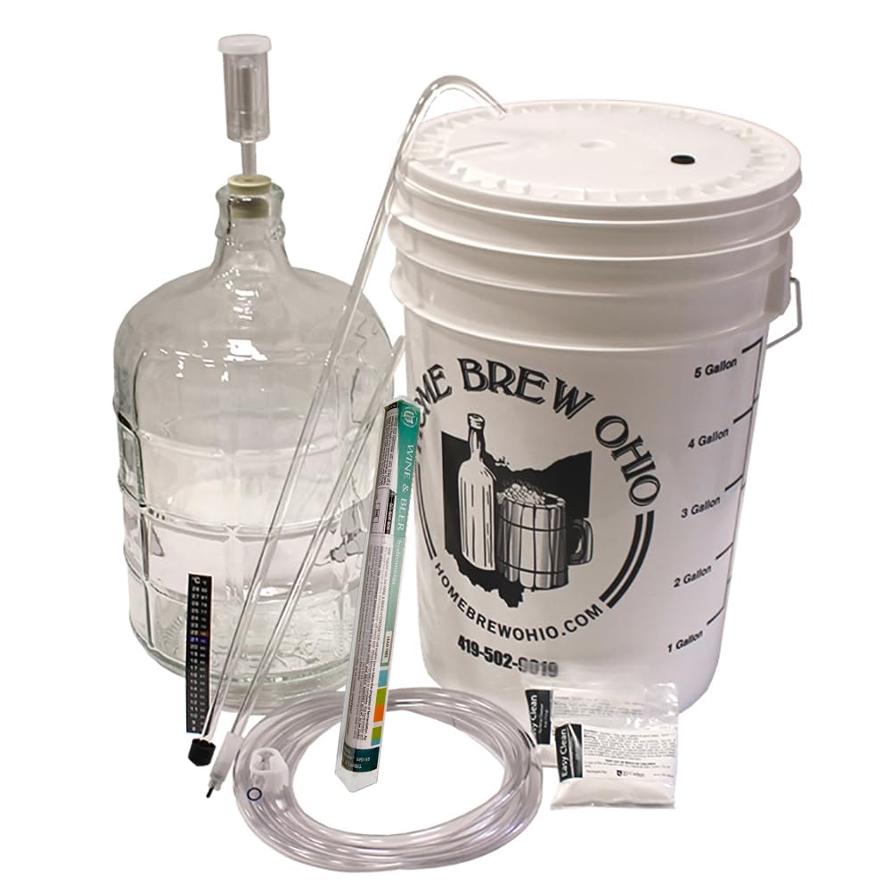 3 Gallon Glass Wine Making Equipment Kit - Complete Home Brewing Supplies for Winemaking Enthusiasts | Perfect for DIY Wine, Cider, and Mead Making at Home