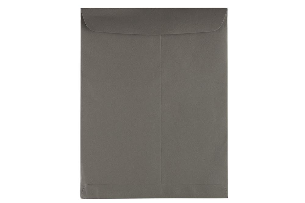 JAM PAPER 10 x 13 Open End Catalog Premium Envelopes - Dark Grey - Bulk 250/Box - Perfect for Business Mailings, Invoices, and Marketing Materials