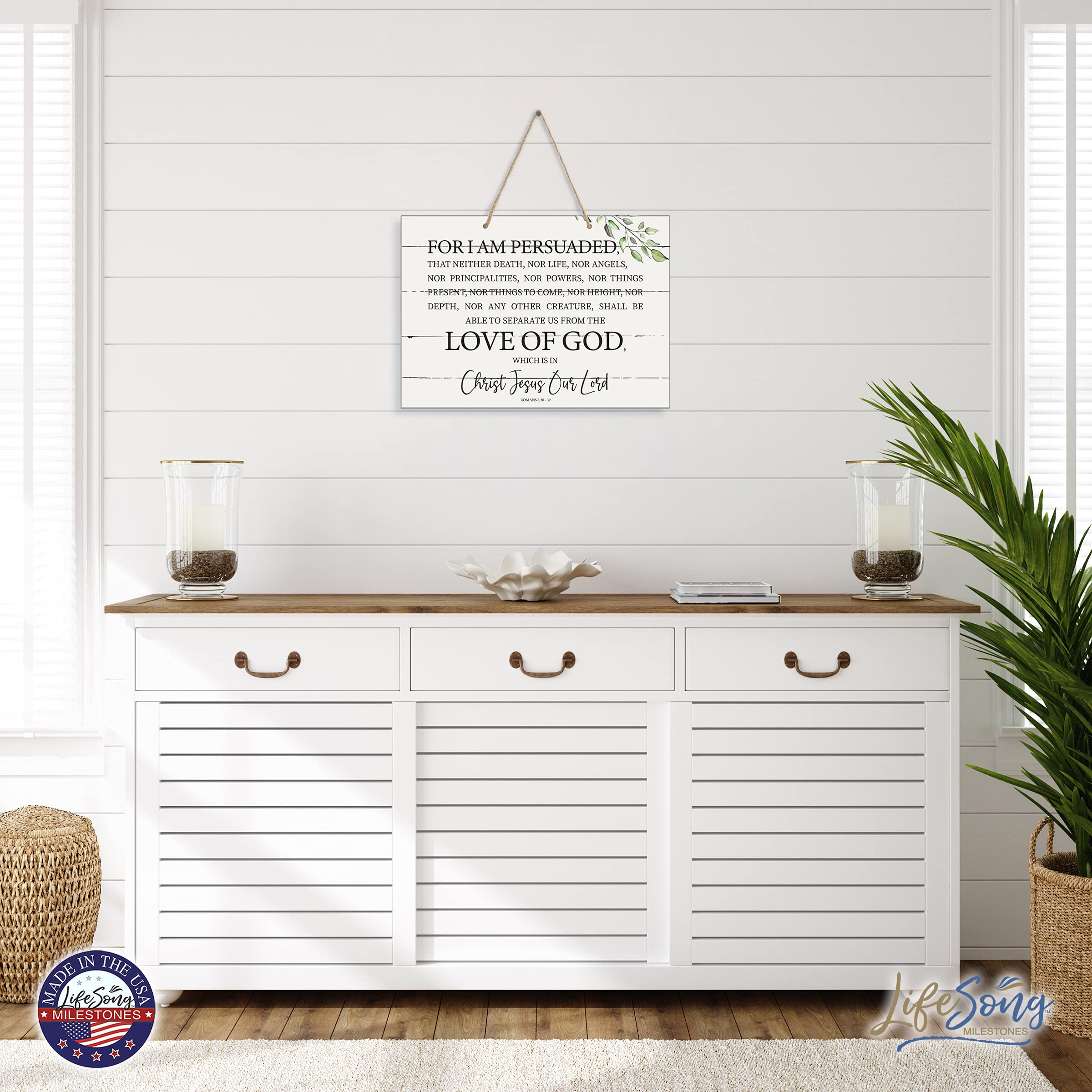 LifeSong Milestones Inspirational Wooden Wall Art - 12
