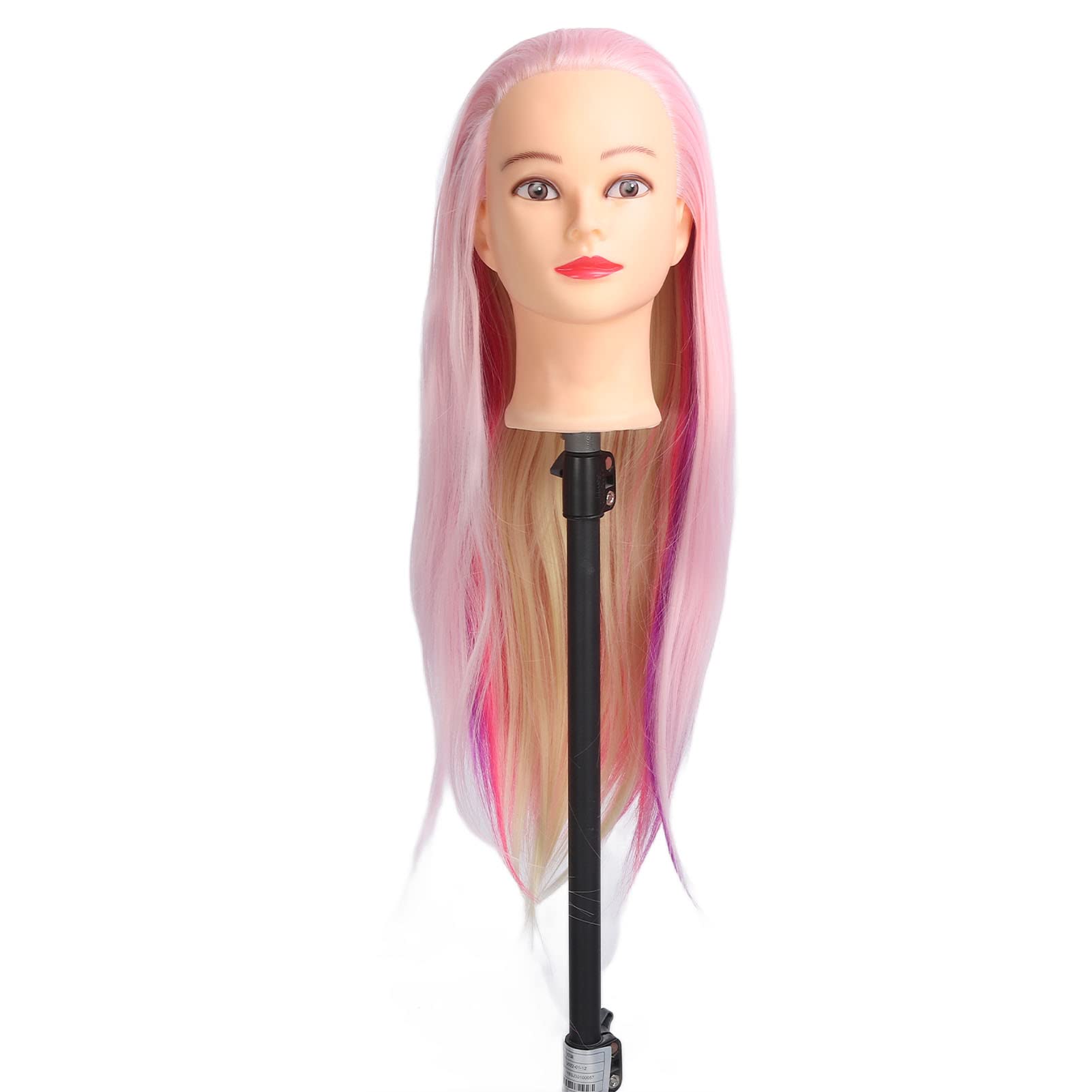 Professional Mannequin Head for Hairstyling Practice - Durable Pyrofilament Fiber Training Head with Detachable Comb | Perfect for Beauty Salon, Cosmetology School & Home Hairdressing Training