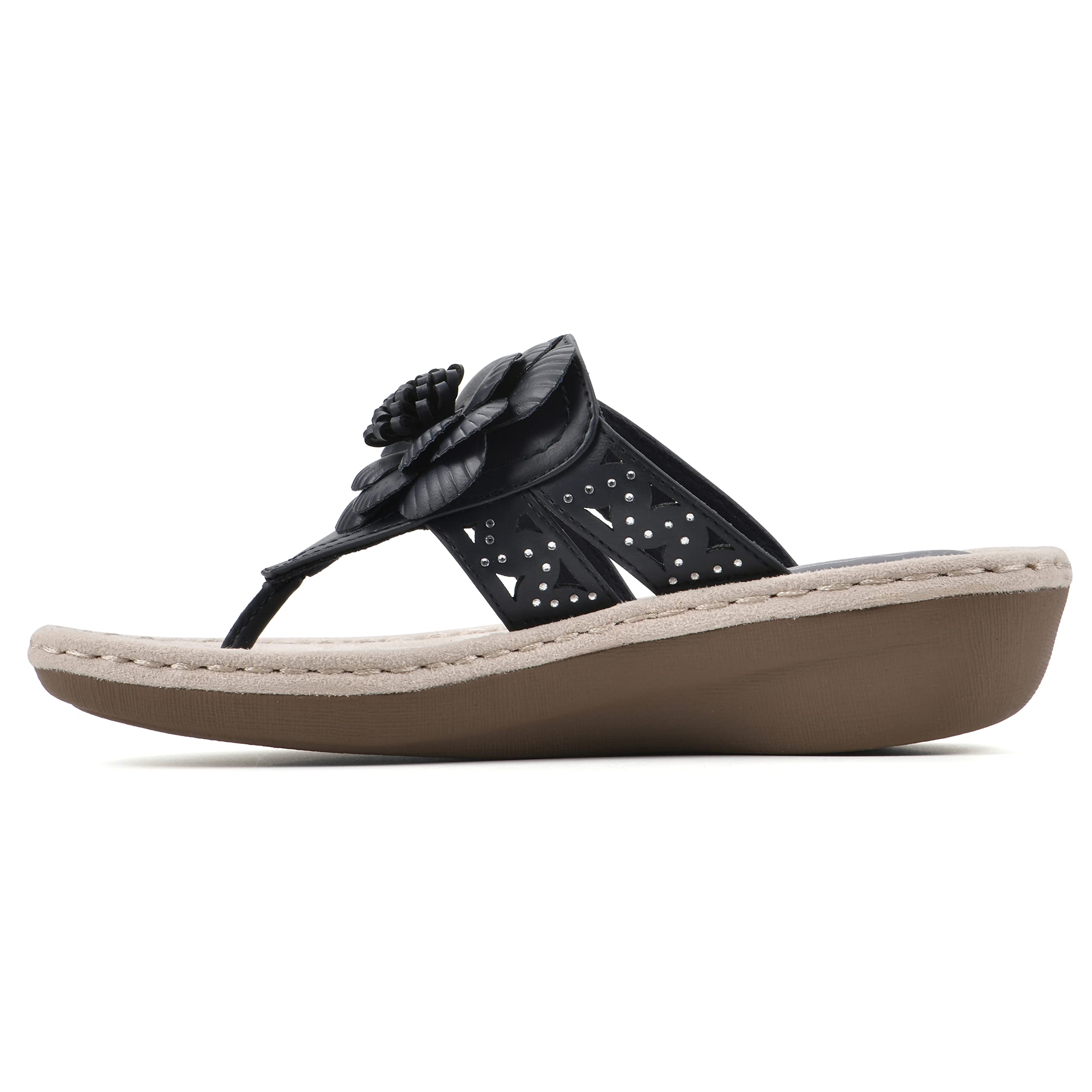White Mountain Cynthia Wedge Sandal for Women - Summer & Beach Wear