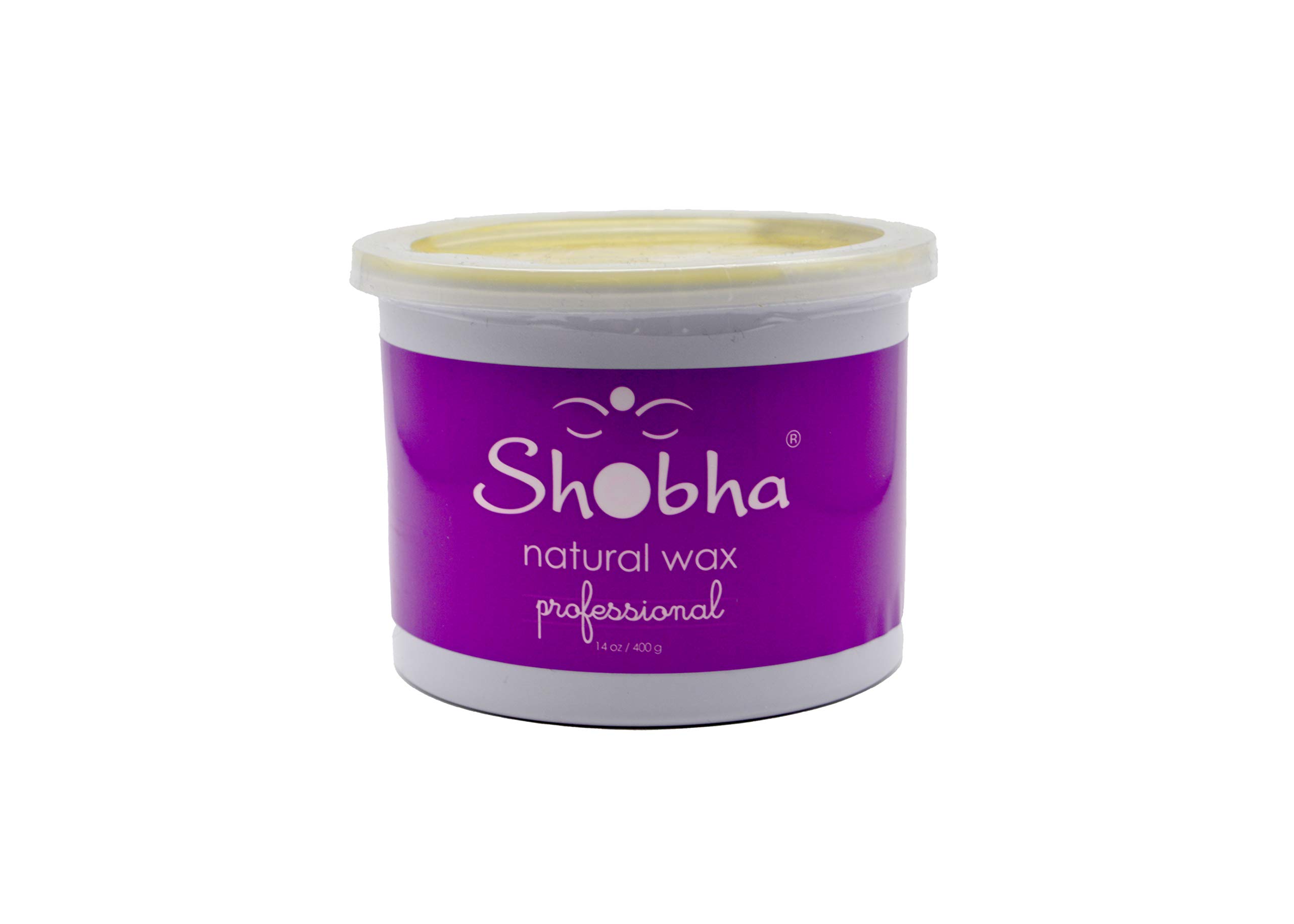 Shobha Professional Natural-Ingredient Wax for Hair Removal - Salon Formula for Face, Body & Bikini - Sensitive Skin Friendly - 14 oz - Perfect for At-Home Salon Treatments & DIY Beauty Care