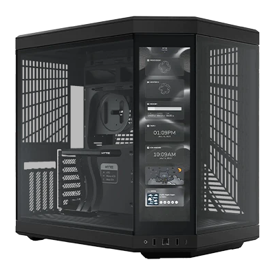 GX13 HYTE Mid-Tower PC Gaming Case - High Airflow Tempered Glass Design for Custom RGB Builds | Perfect for Gaming Rigs, Streaming Setups & Workstations