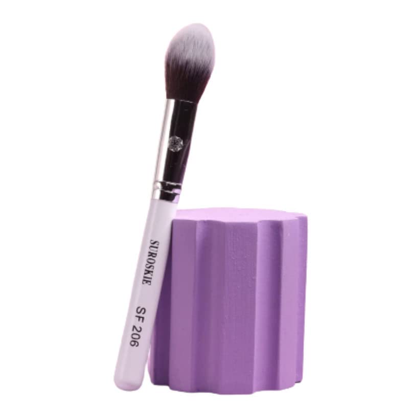SUROSKIE SF206 Vegan Powder Brush - Liquid, Cream & Blush for Flawless Makeup
