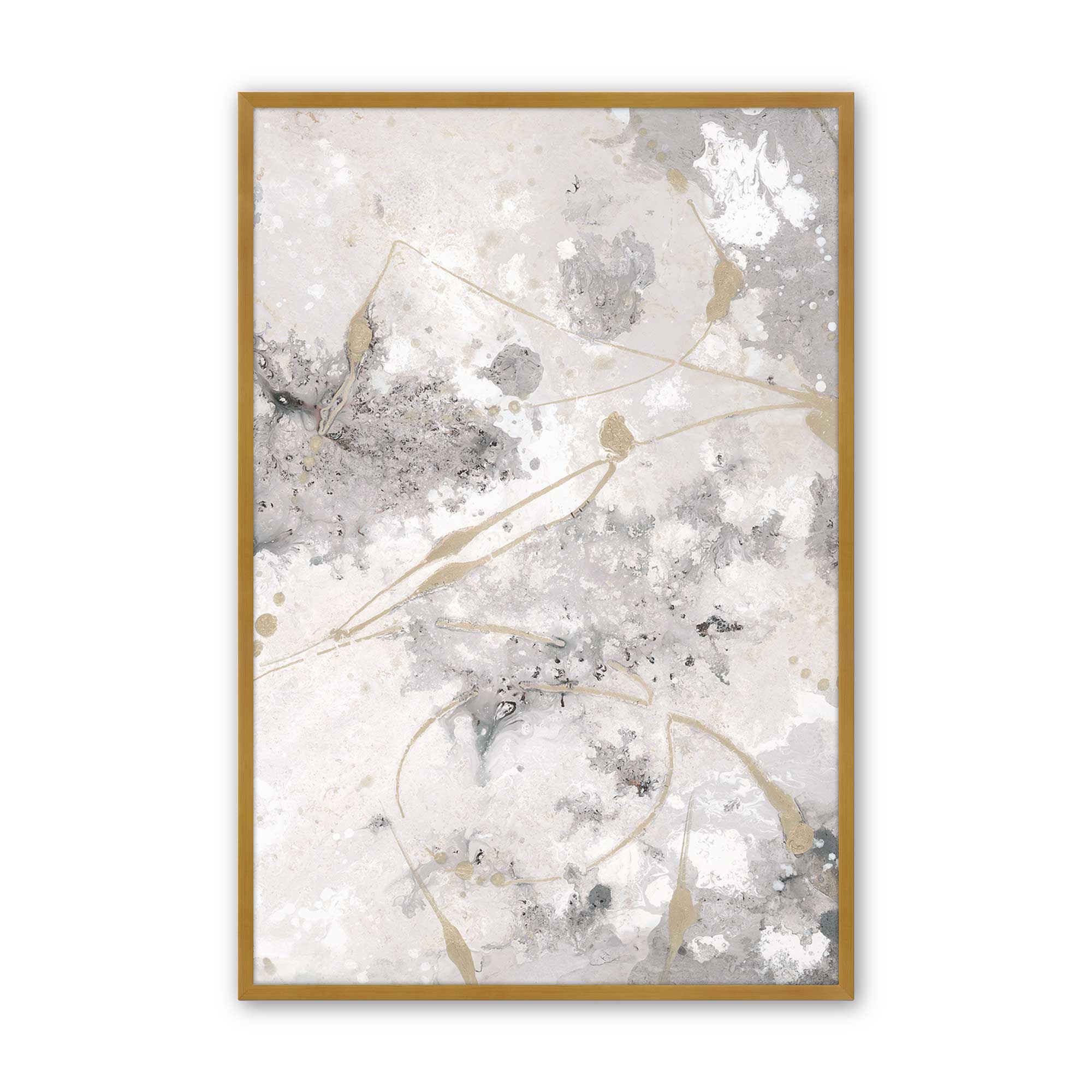 Gilded Whispers v2 Print - Premium Wall Art Decor for Living Room, Bedroom & Office | Elegant Home Decor Painting | Modern Art Print for Housewarming Gift