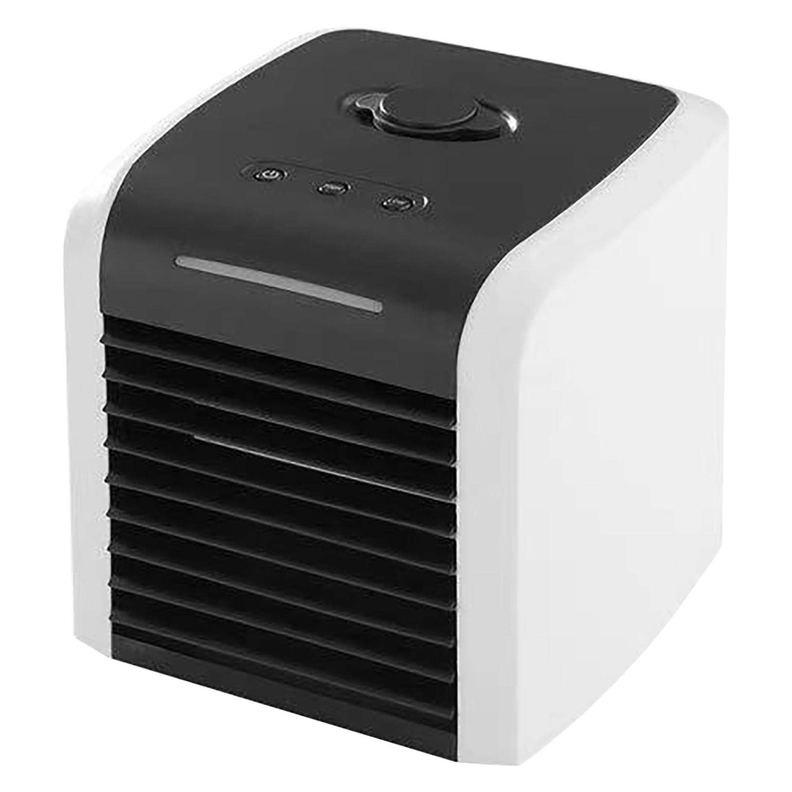 Portable Mini USB Air Cooler with Ice Crystal Technology - Compact Cooling Fan for Bedroom, Desk, Home, Office, and Outdoor Use
