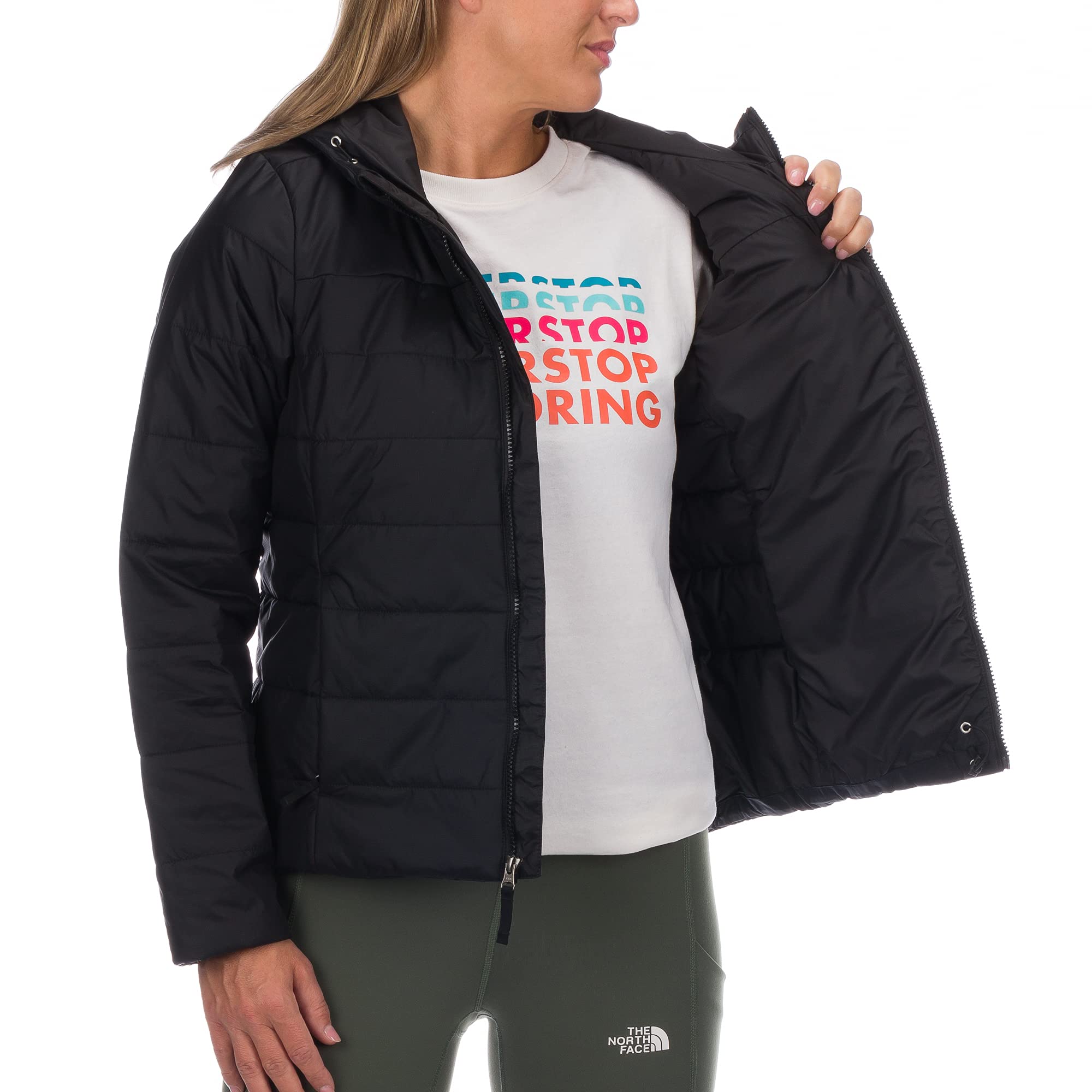 THE NORTH FACE Women's Flare Insulated Hoodie Jacket - Waterproof Winter Coat with Fleece Lining for Hiking, Skiing & Outdoor Activities
