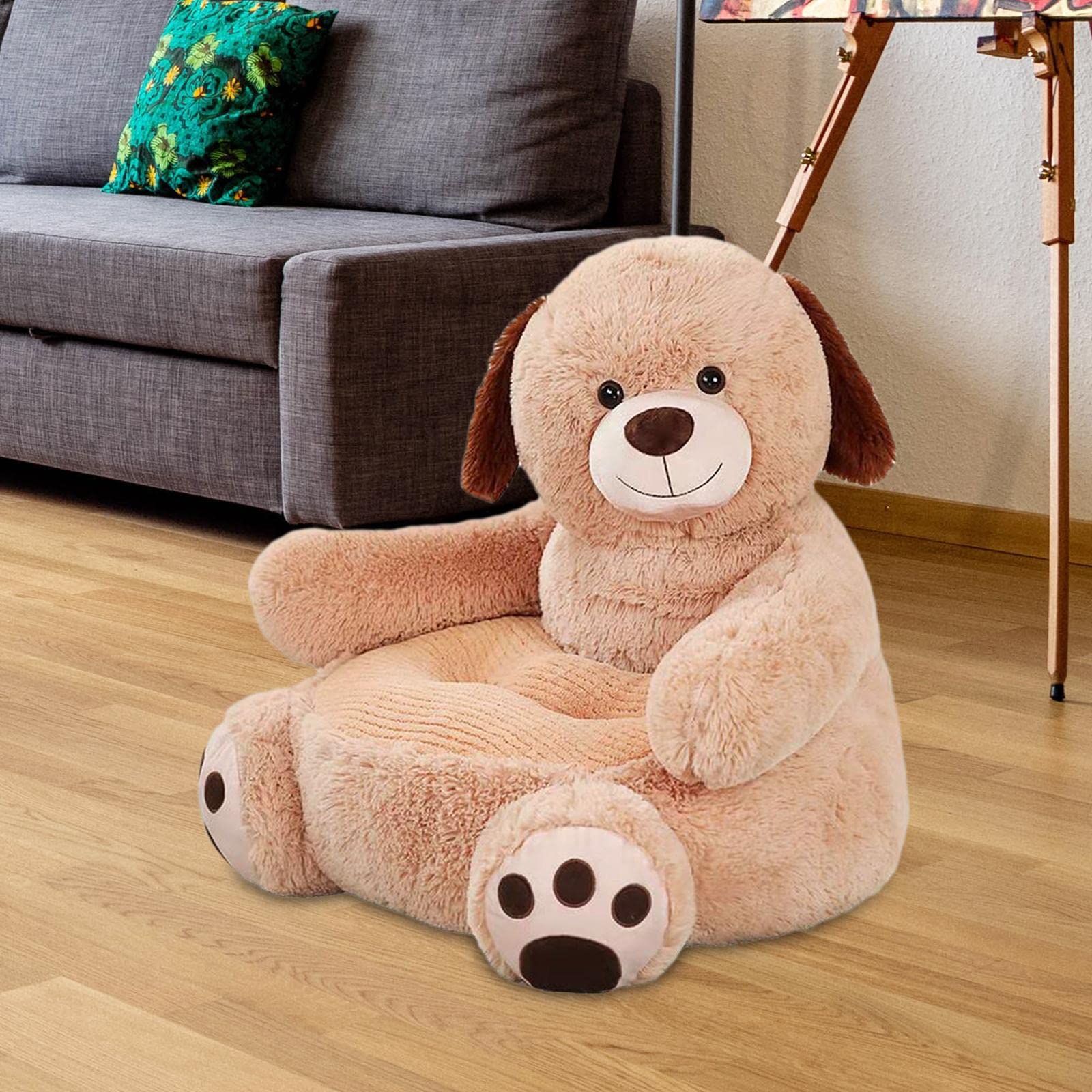 **Soft Plush Cartoon Kids Sofa Chair 19x19x17.7 Inch - Premium Comfort for Home, Nursery, Playroom & Pet-Friendly - Perfect for Reading, Relaxing & Decor**
