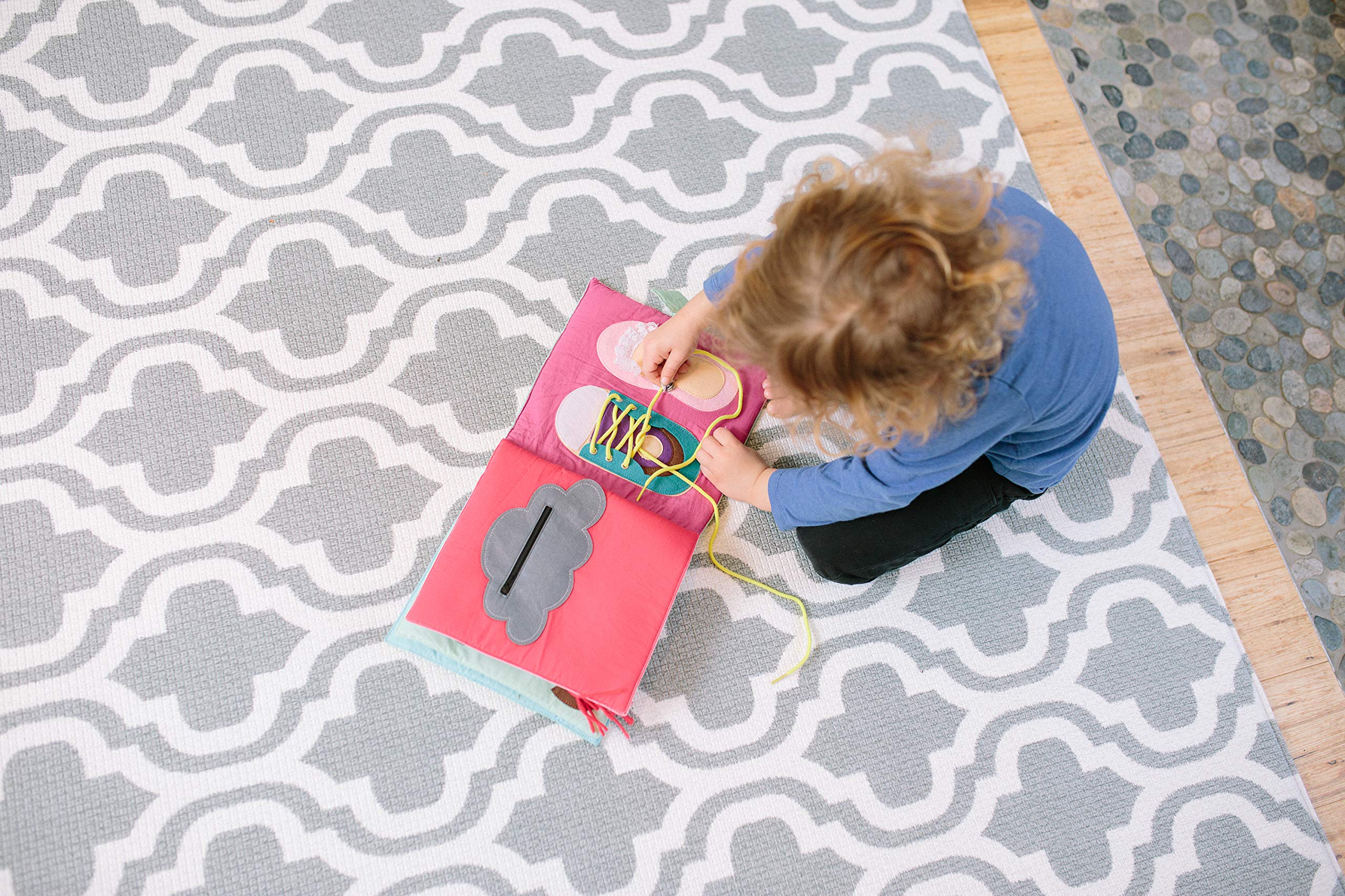 Montessori Quiet Book for Toddlers - Educational Sensory Activity Toy for Early Learning & Basic Skills Development - Perfect for Travel, Home Play & Preschool Classroom Use