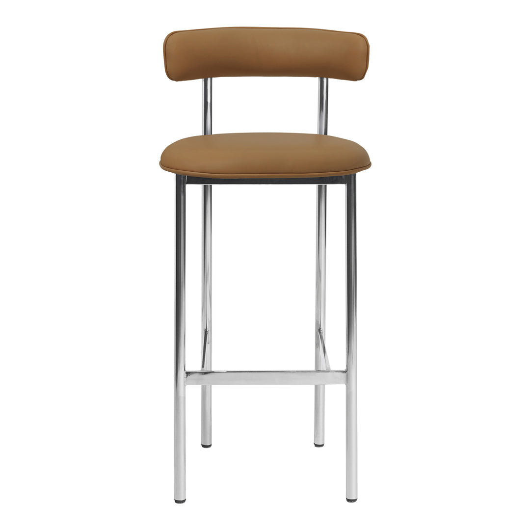 Modern Font Counter Stool - Adjustable Height Bar Stool with Backrest for Kitchen Island, Breakfast Nook & Home Bar - Comfortable Dining & Seating Solution