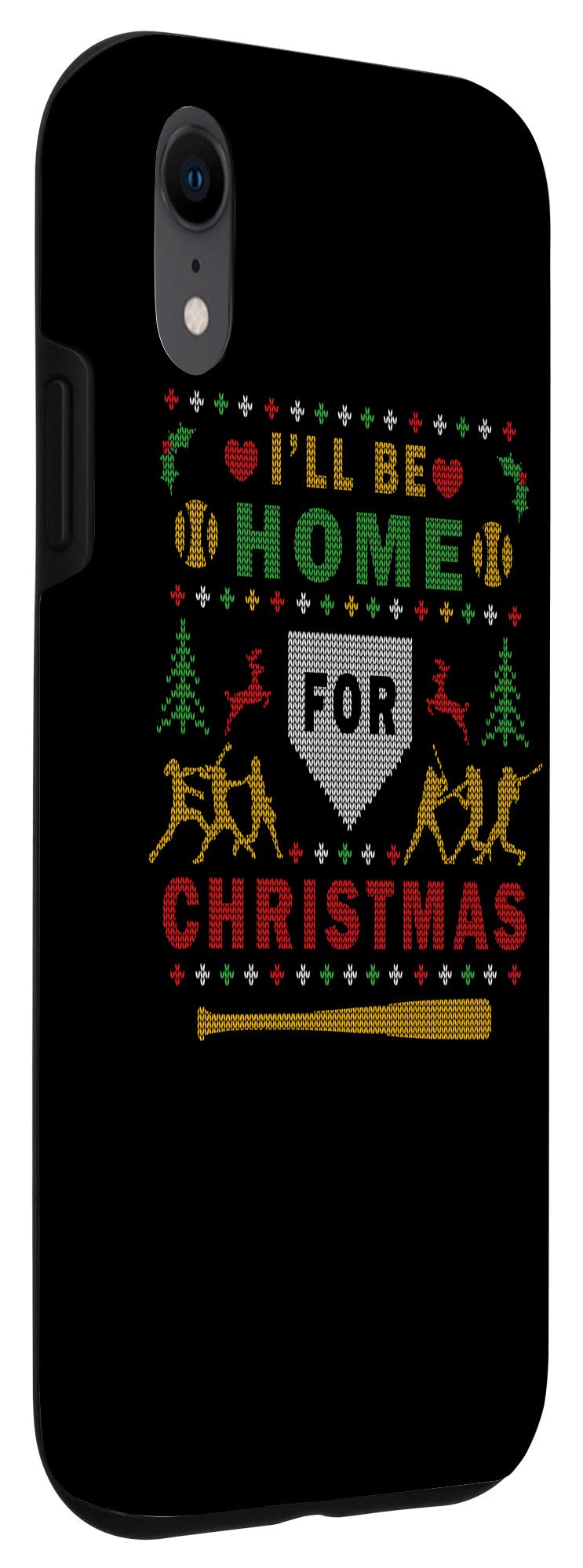 iPhone XR Case - Softball Ugly Christmas Sweater Design - Perfect for Holiday Parties & Family Gatherings