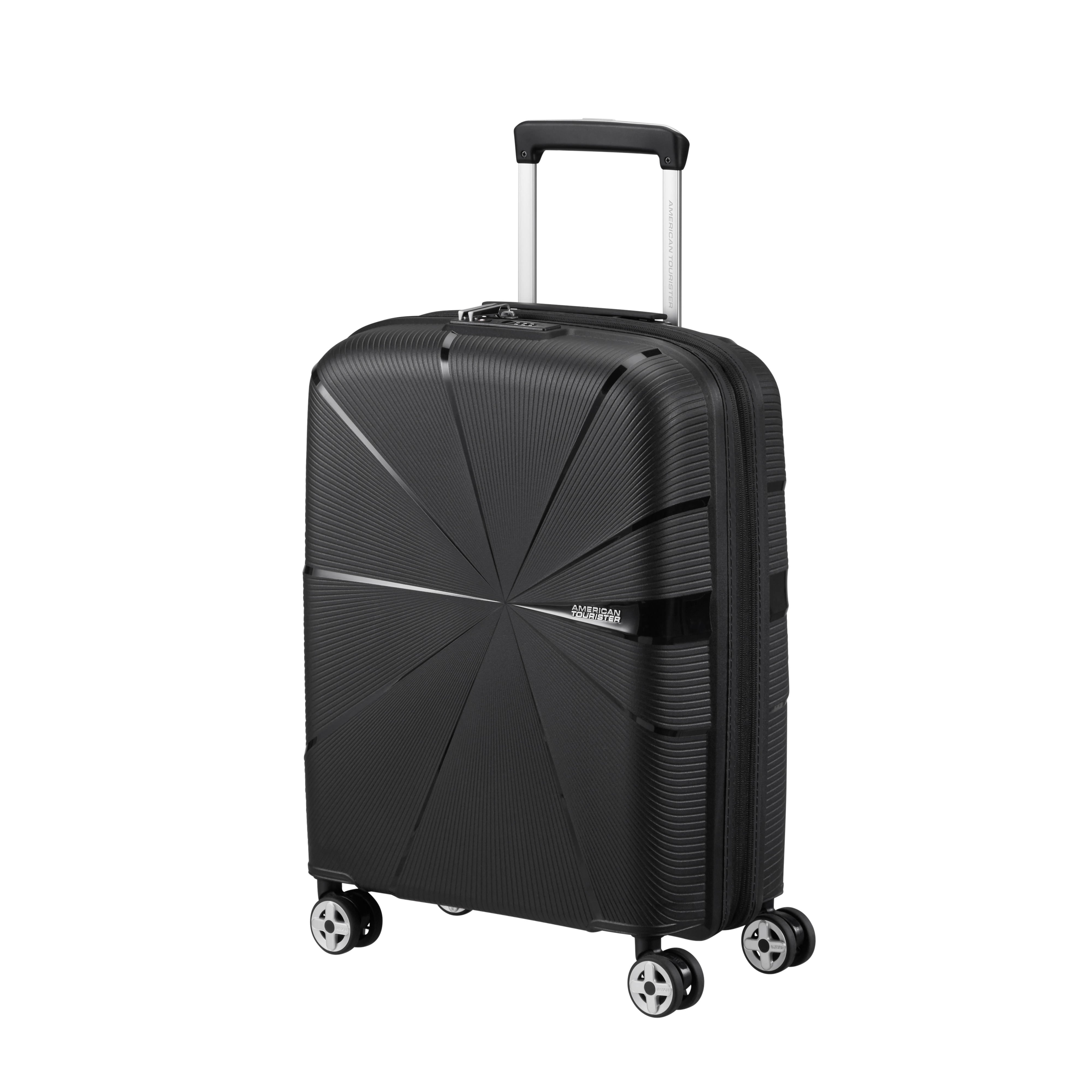 American Tourister StarVibe 3-Piece Expandable Spinner Luggage Set - Lightweight Suitcase for Travel, Business Trips & Family Vacations | Durable Hardshell Luggage with 360° Wheels