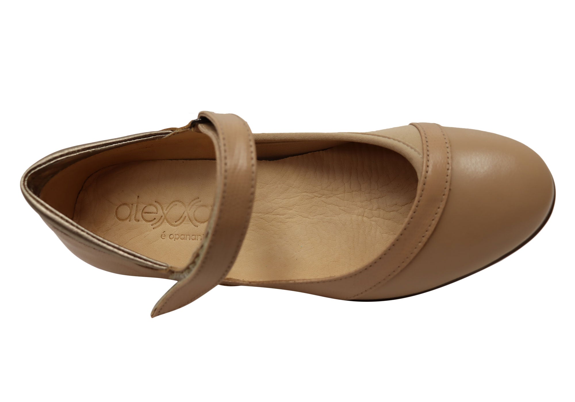 Opananken Mindy Women's Comfortable Brazilian Leather Mary Jane Shoes - Stylish & Supportive for Work, Travel & Everyday Wear