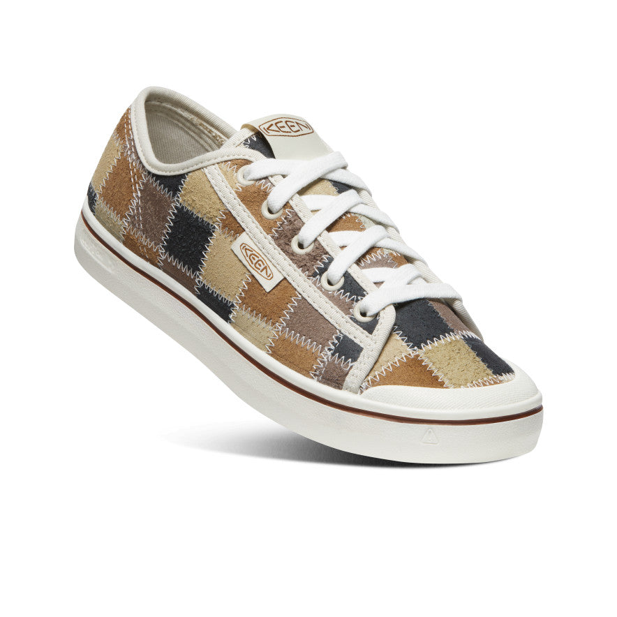 Women's Elsa Harvest Patchwork Leather Sneakers - Comfortable & Stylish Casual Shoes for Walking, Travel, and Everyday Wear