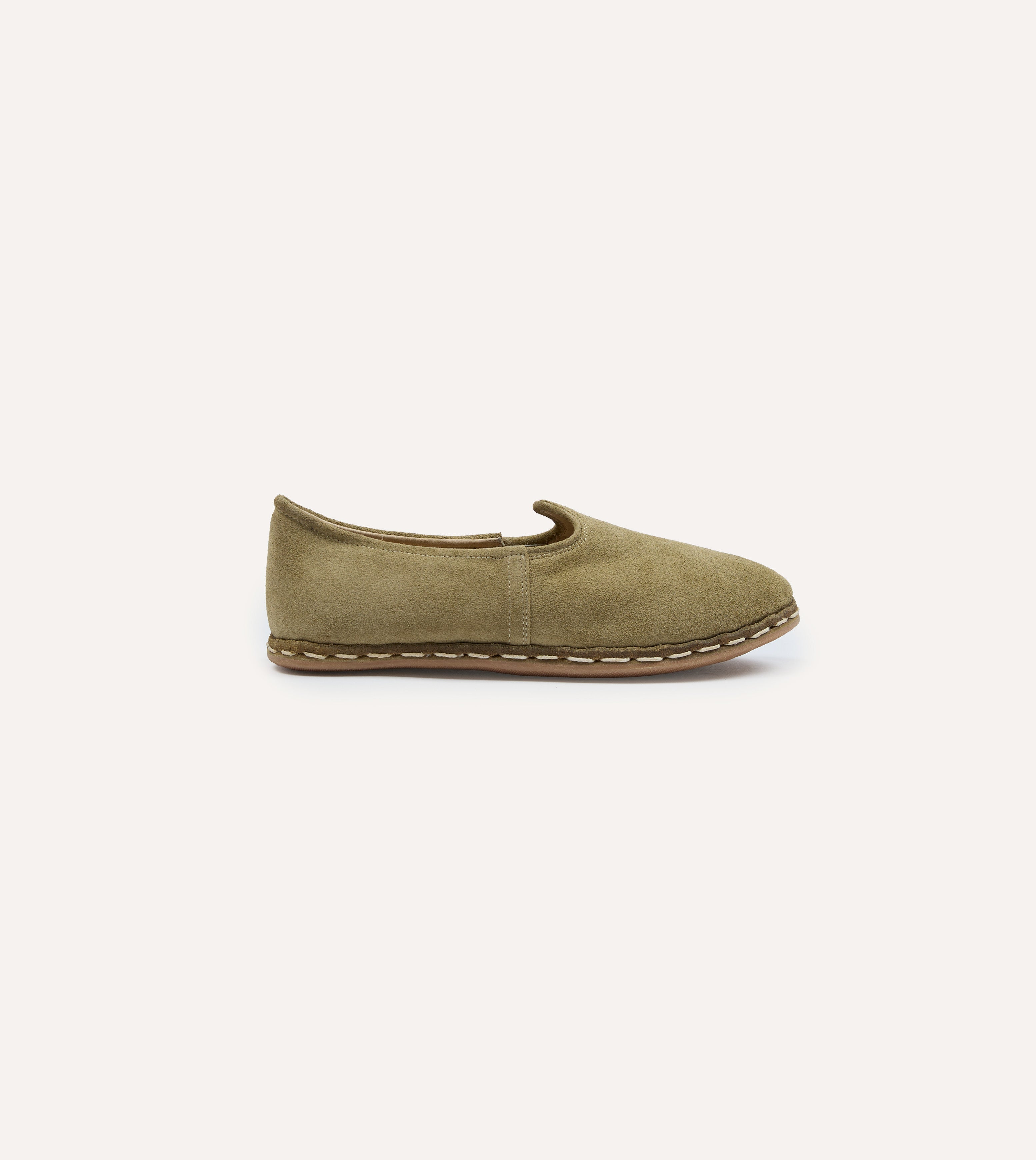 Sabah Olio Olive Suede Shoes - Handmade Italian Leather Loafers for Men & Women | Comfortable Slip-On Shoes for Travel, Work & Casual Wear