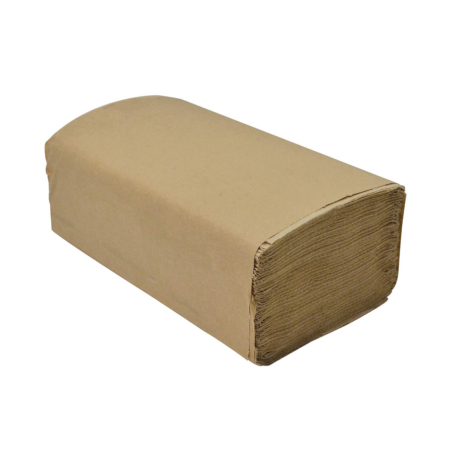 500-Pack Brown Disposable Paper Napkins - 1-Ply Tall Fold Tabletop Serving Napkins for Restaurants, Parties, Picnics, and Takeout Meals