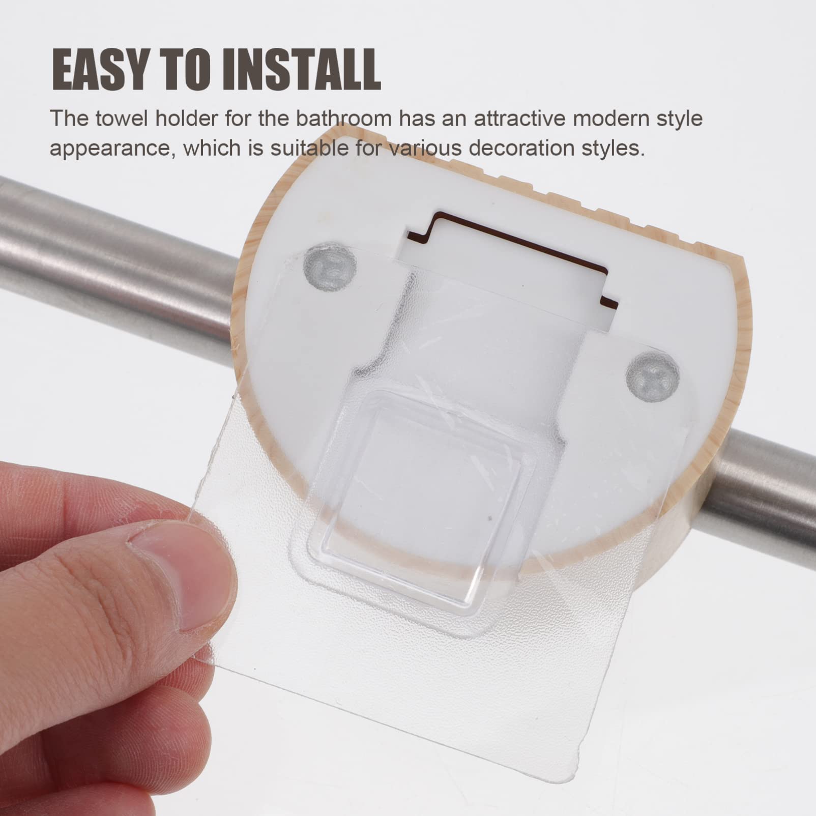 Healifty 1 Set Wall Mounted Towel Rack - Space Saving Bathroom & Kitchen Towel Holder, Multi-Purpose Storage Shelf for Home, Office, or Dorm - Perfect for Hanging Towels, Clothes, and Accessories