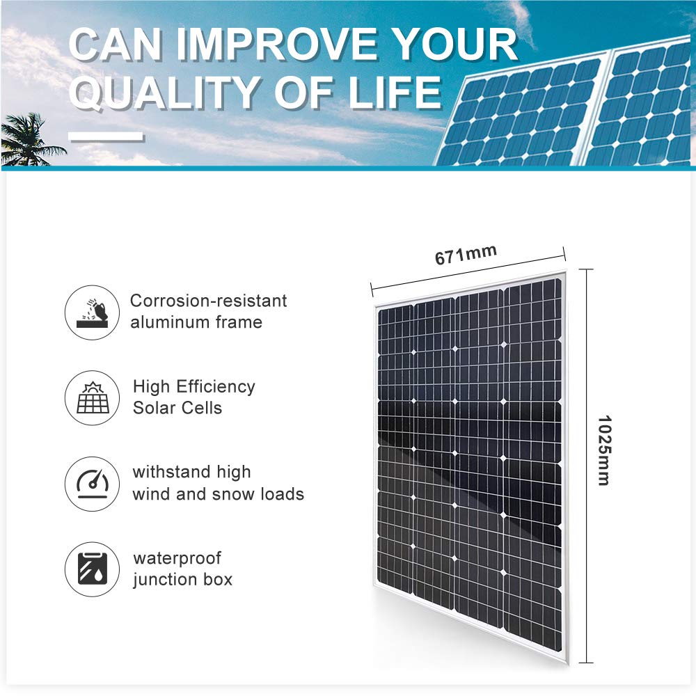 720W 12V/24V Solar Panel Kit - 6pcs 120W Monocrystalline Panels with 60A PWM Charge Controller | Complete Off-Grid Power Solution for RV, Boat, Cabin & Home Use