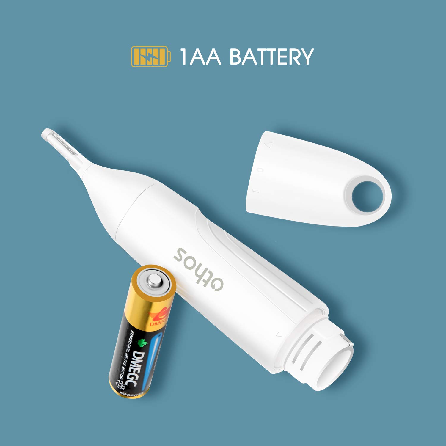 Othos All-in-One Electric Trimmer for Women - Bikini, Nose, Eyebrow Trimmer & Foil Shaver - Wet/Dry Use, Waterproof, AA Battery Included - Perfect for Travel, Home & Salon Grooming