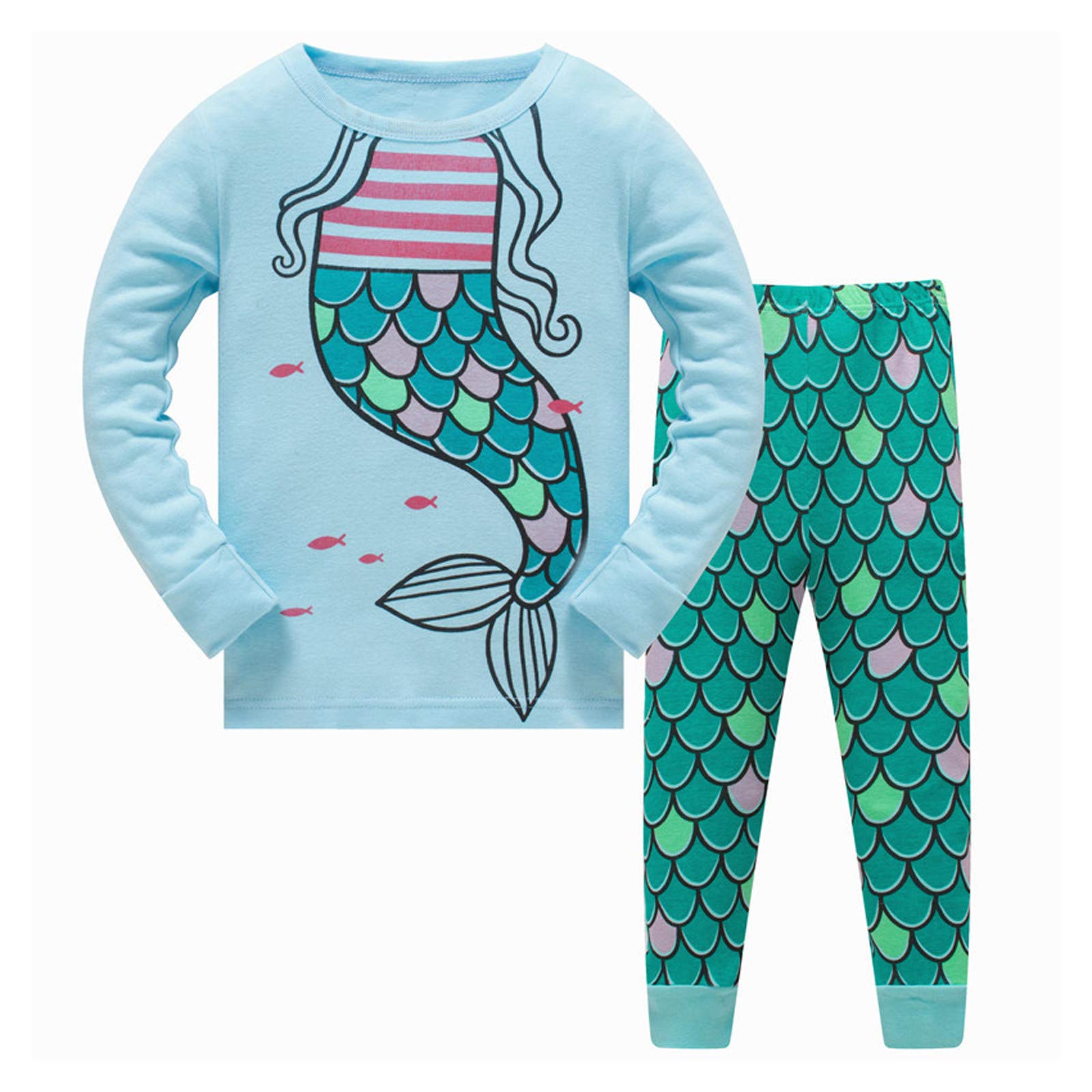 4-Pack Toddler Girls & Boys Outfits - Cute Mermaid & Boxing Print Baby Clothes Set for Kids 1-3 Years | Perfect for Playdates, Parties & Everyday Wear