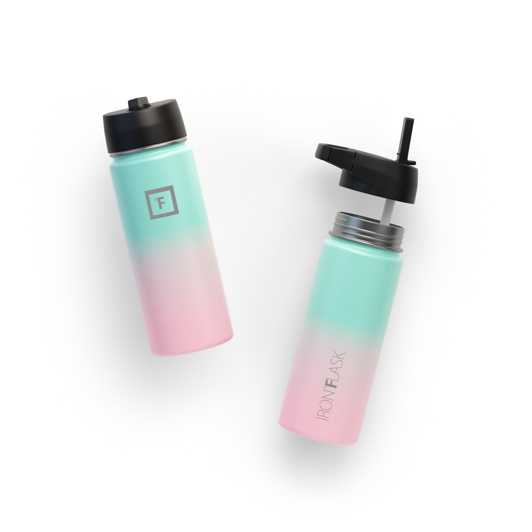 18 Oz Wide Mouth Water Bottle with Straw Lid - Leak Proof & BPA Free - Perfect for Gym, Hiking, Travel & Everyday Hydration
