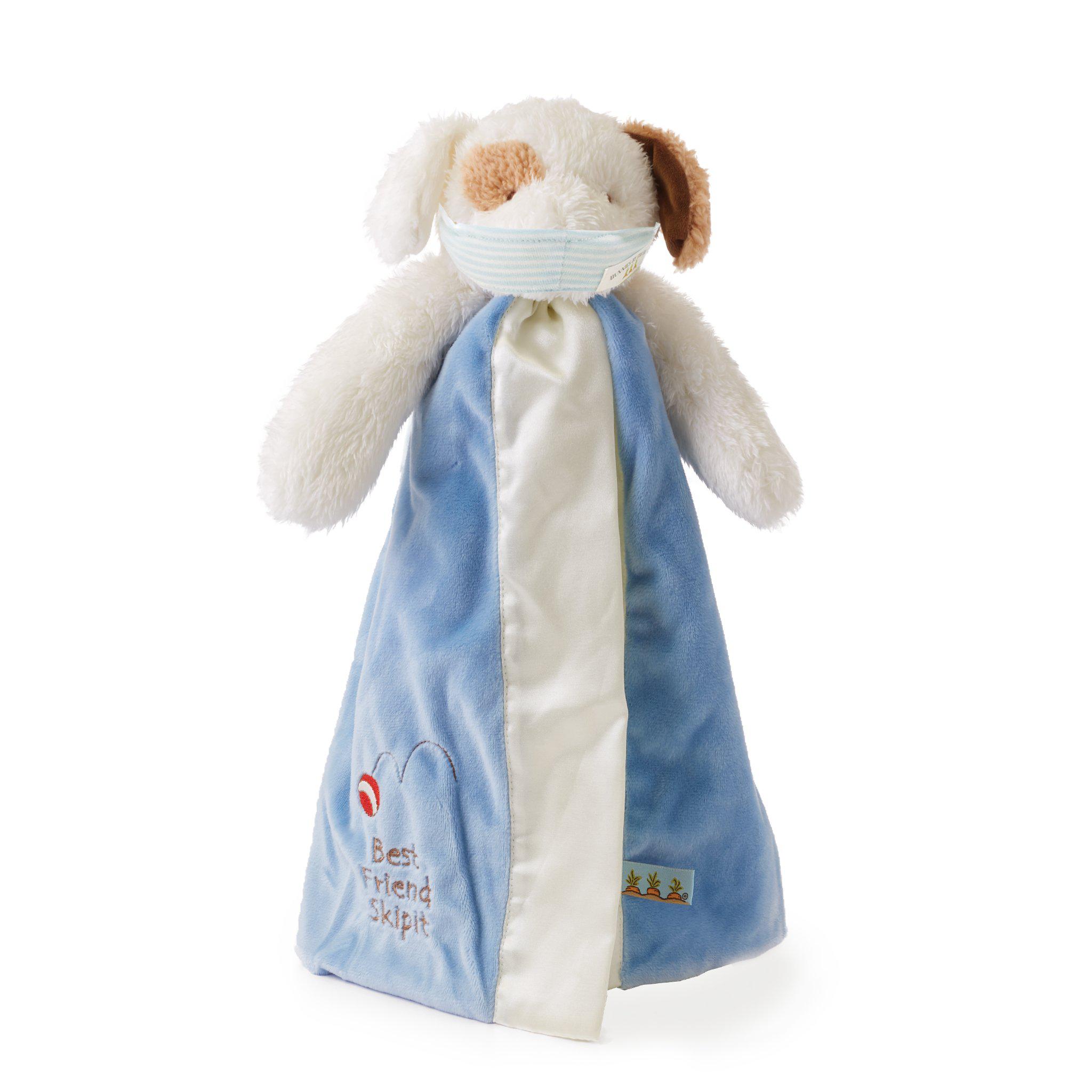 Skipit Puppy Buddy Blanket with Face Mask - Soft Plush Pet Blanket for Small Dogs - Cozy Sleeping Bed for Puppies - Perfect for Travel, Crate Training & Home Comfort