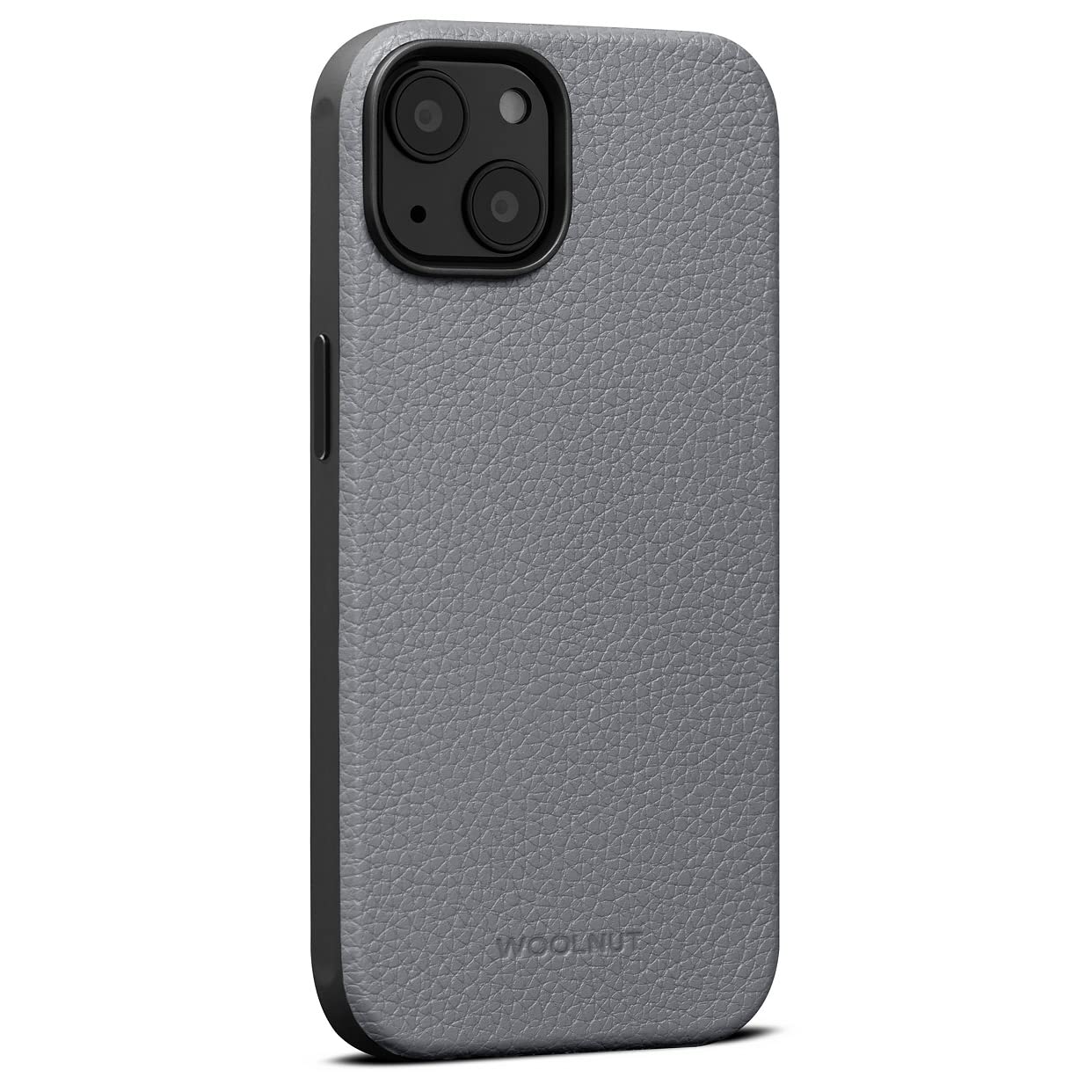 Premium Genuine Leather iPhone 14 Case - Soft Woolnut Grey Protective Cover | Slim Fit, Scratch Resistant | Perfect for Business, Travel & Everyday Use