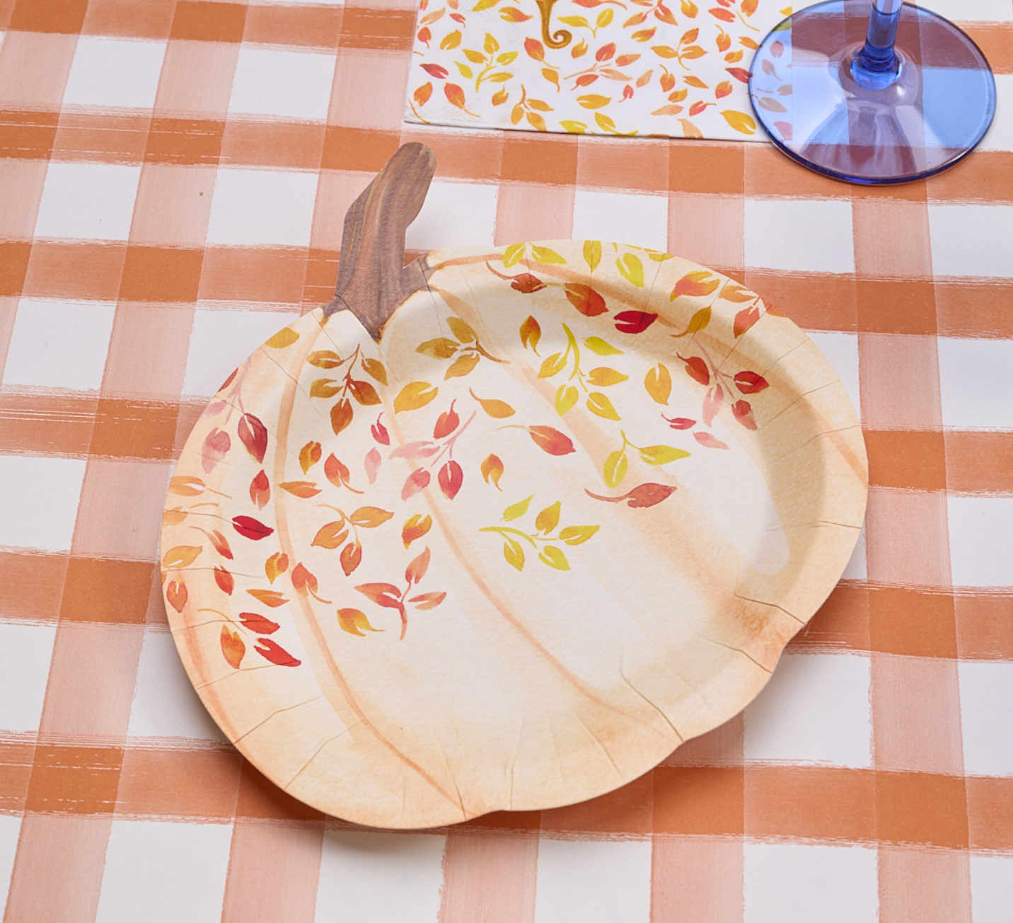 Premium Thanksgiving Table Decor Set - Harvest Blues Theme for Holiday Dining & Fall Home Decor | Perfect for Family Gatherings & Festive Celebrations