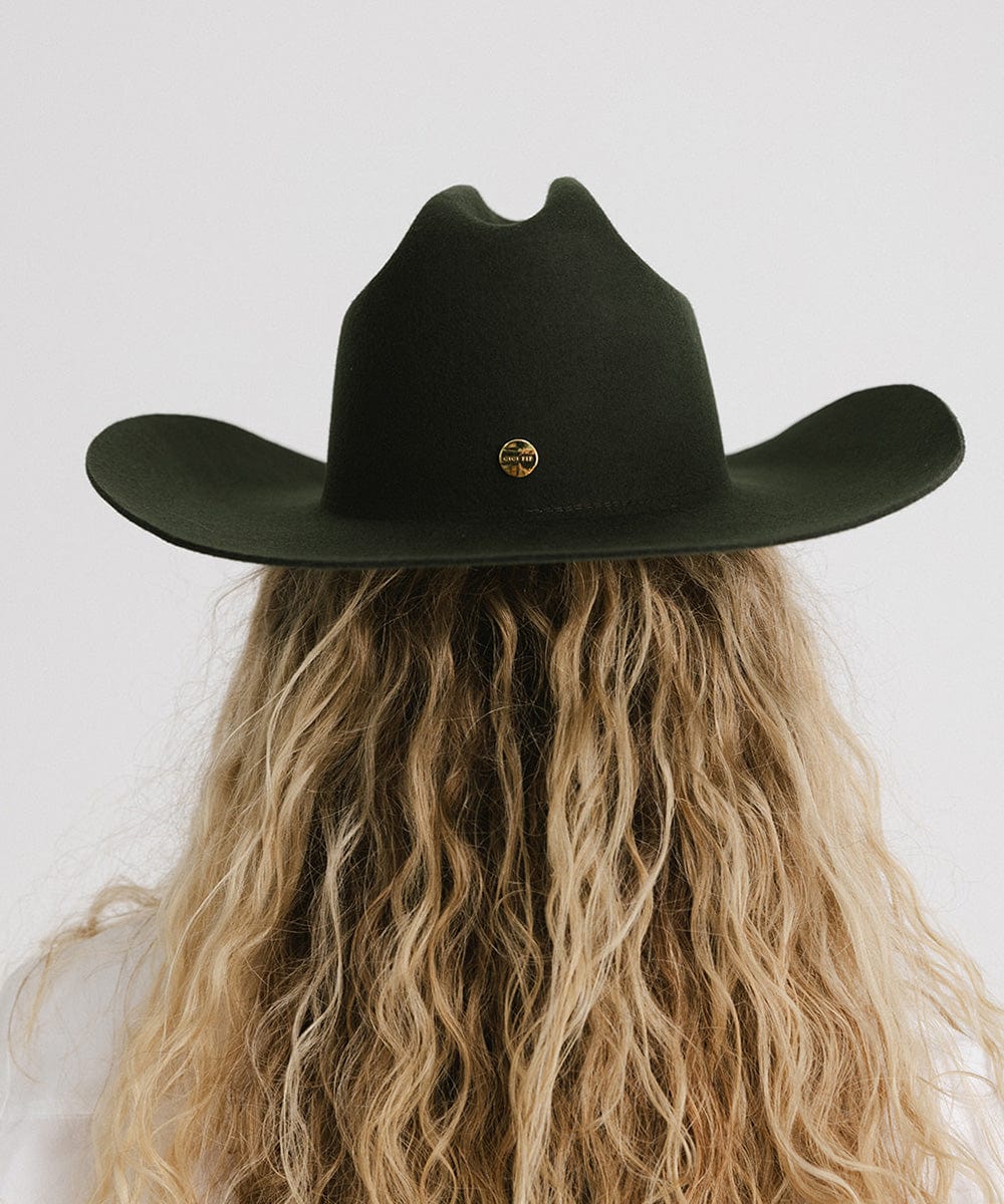 Teddy Cattleman Cowboy Hat for Men & Women - Western Style Felt Cowboy Hat with Adjustable Chin Strap - Perfect for Rodeo, Country Music Festivals & Outdoor Adventures
