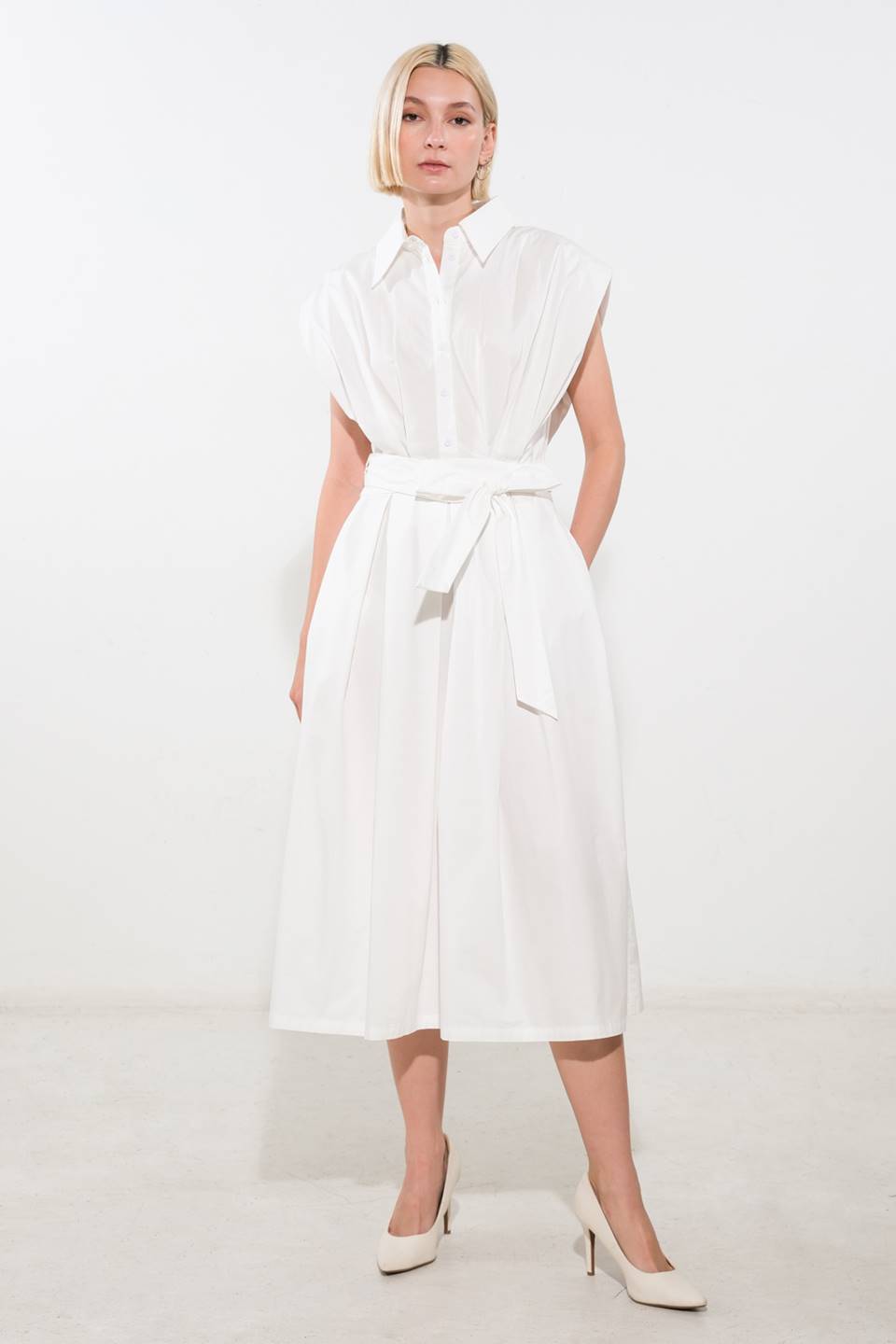 Deeper Connection Drop Shoulder Dress for Women - Elegant Sleeveless Flowy Maxi Dress for Summer, Beach, and Casual Outings
