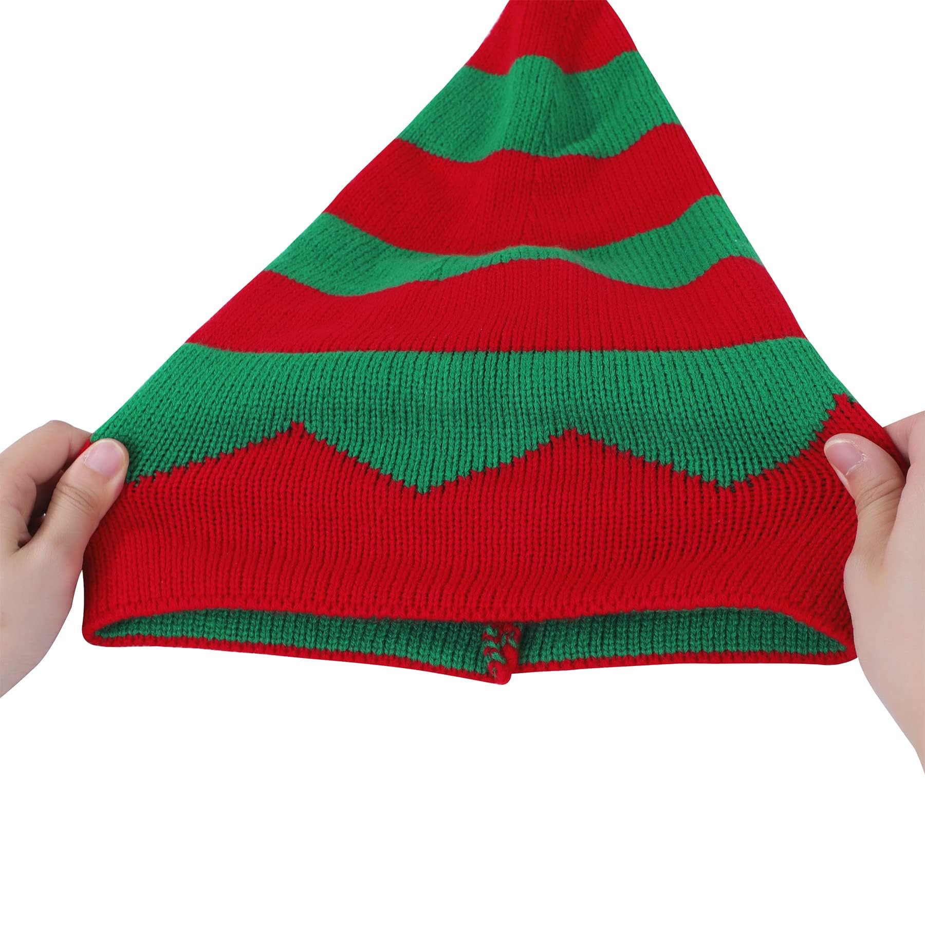 Zando Santa Hat for Adults - Warm Christmas Beanie for Women & Men - Winter Holiday Party Hat - Perfect for Christmas Parties, Family Gatherings & Festive Photos