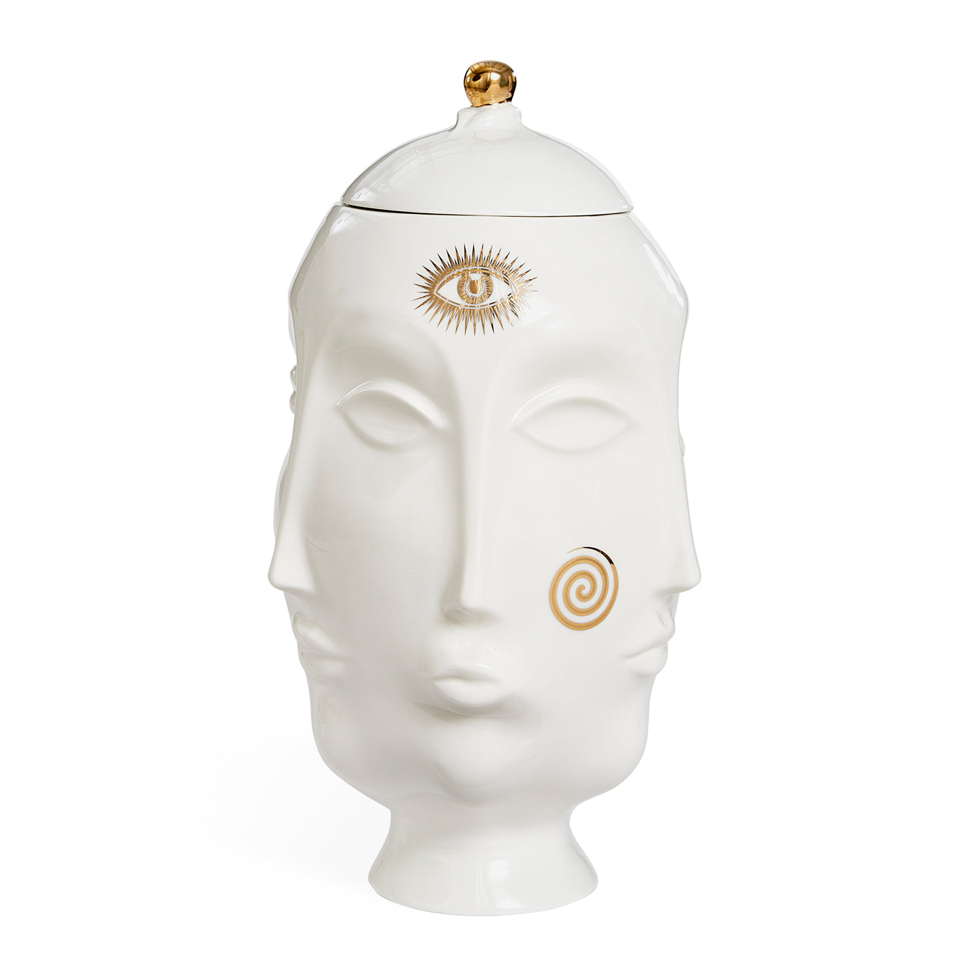 Handcrafted Gilded Frida Kahlo Inspired Urn - Elegant Memorial Keepsake for Home Decor & Altar Display