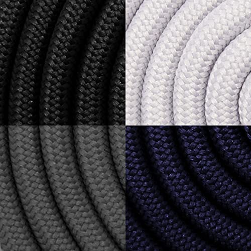 black + dark gray + light gray + dark blue