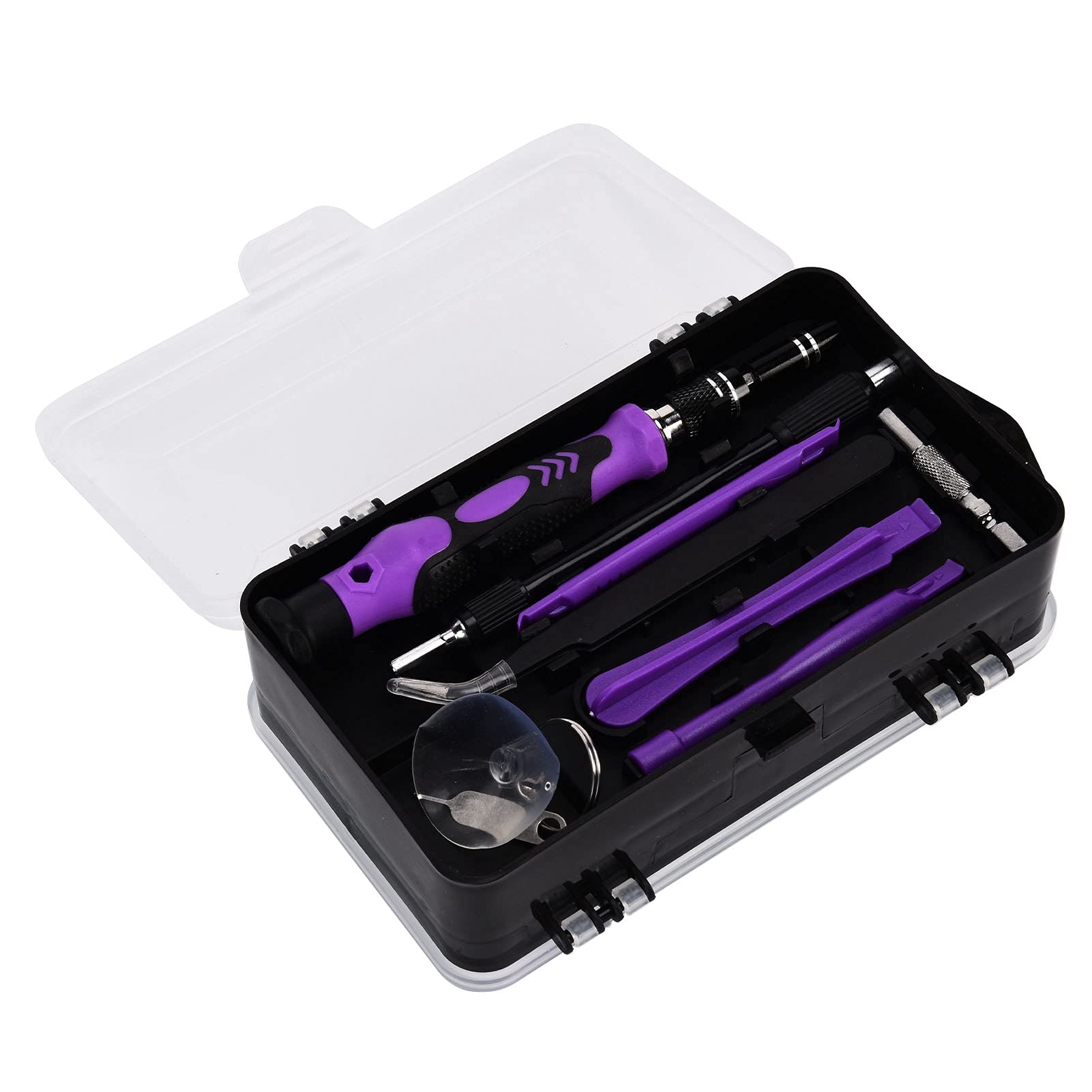 115 in 1 Multifunctional Screwdriver Set - Precision Repair Tool Kit for Laptops, Mobile Phones & Watches | Labor Saving Design | Purple | Perfect for DIY Electronics Repair & Home Maintenance